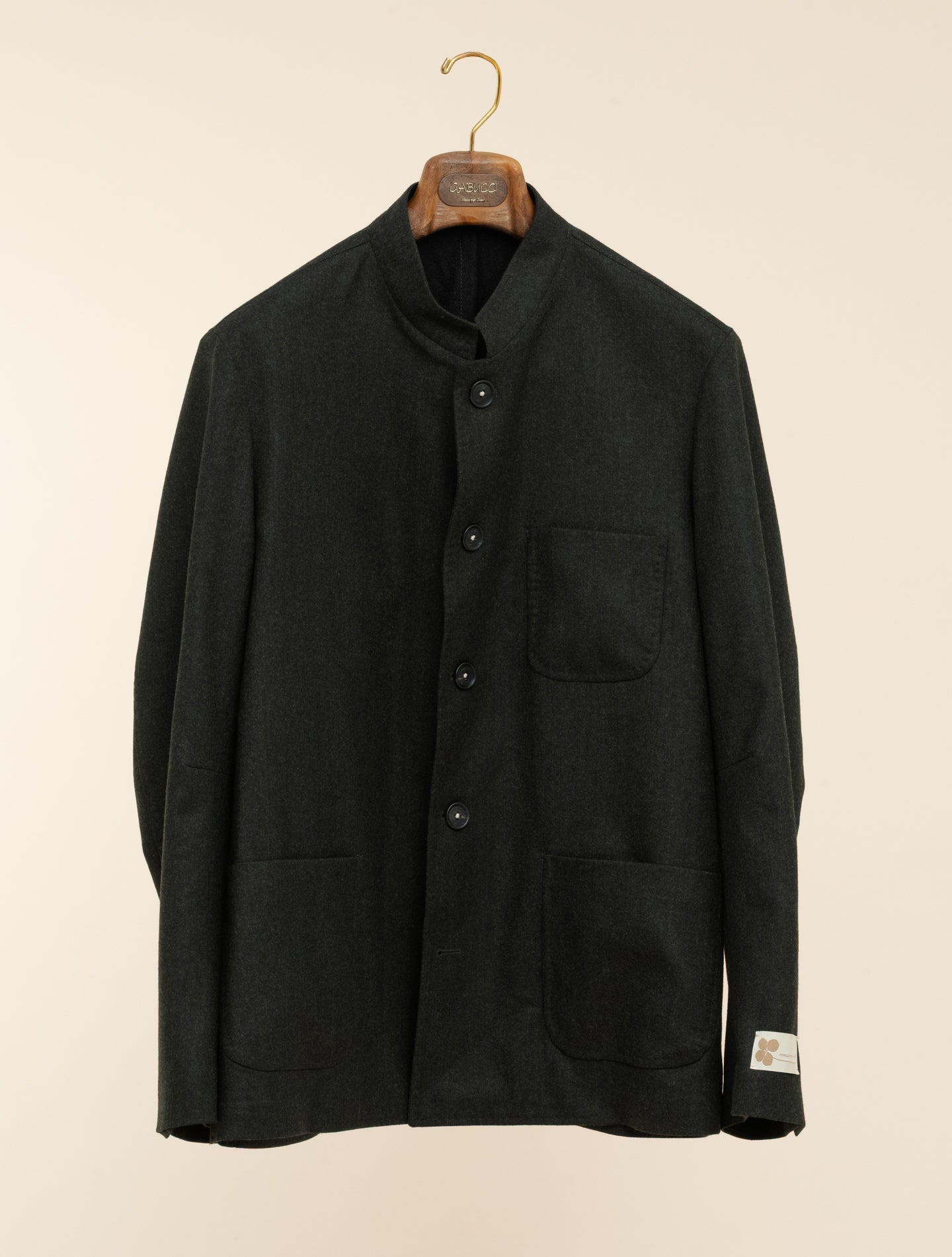 Bali Yarn Dyed Flannel Jacket Dark Green Massimo Alba Jackets 48