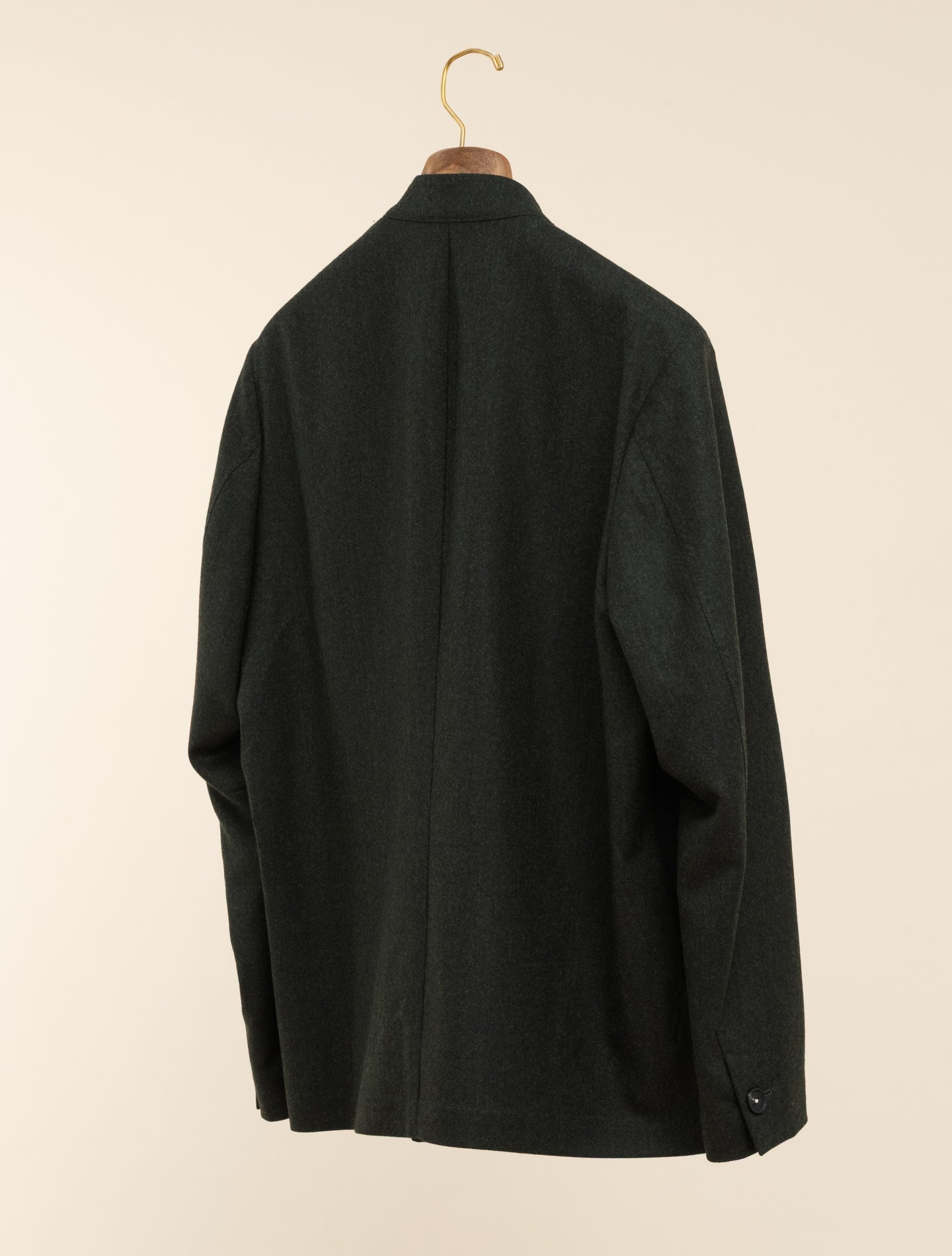 Bali Yarn Dyed Flannel Jacket Dark Green Massimo Alba Jackets 48