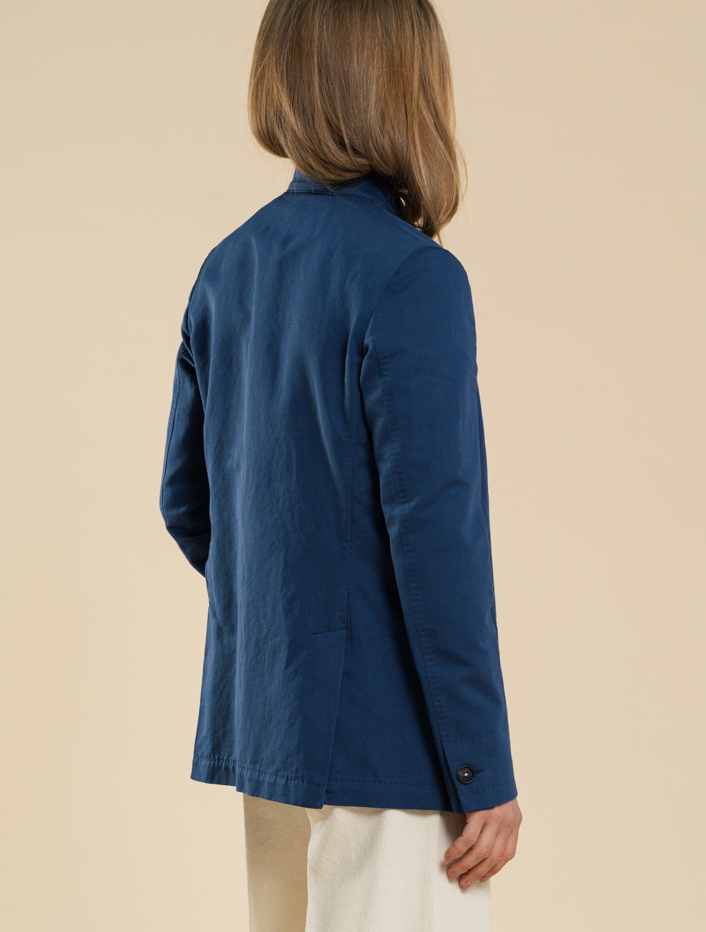 Baliw Linen Cotton Jacket Blue Massimo Alba Jackets XS