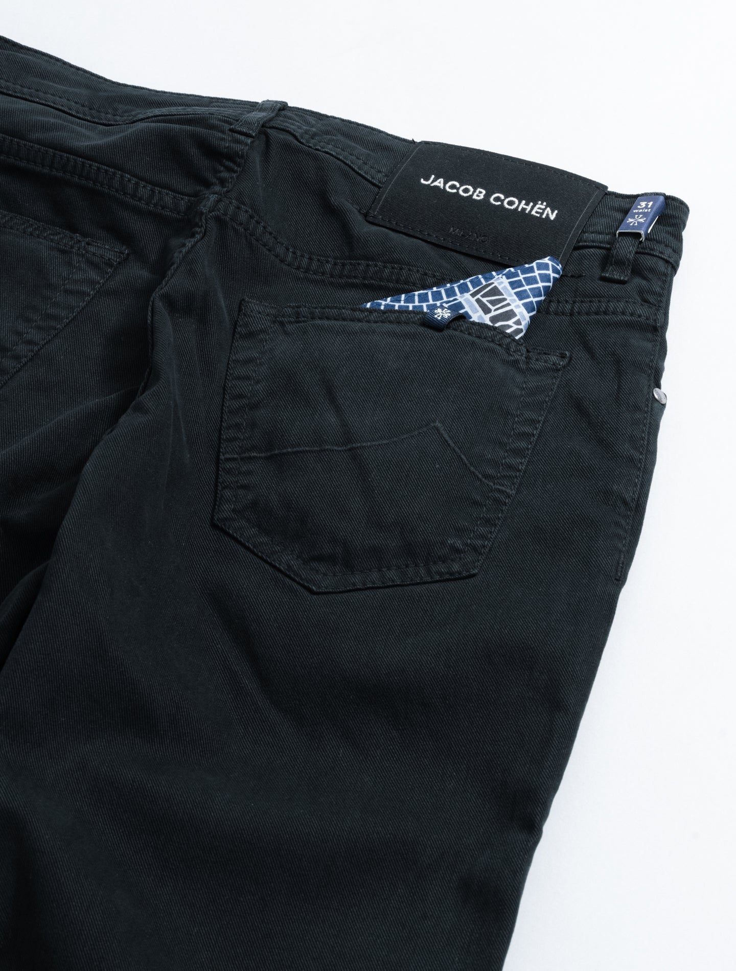 Bard 688 Cotton Twill Five Pocket Black Jacob Cohën Jeans 30