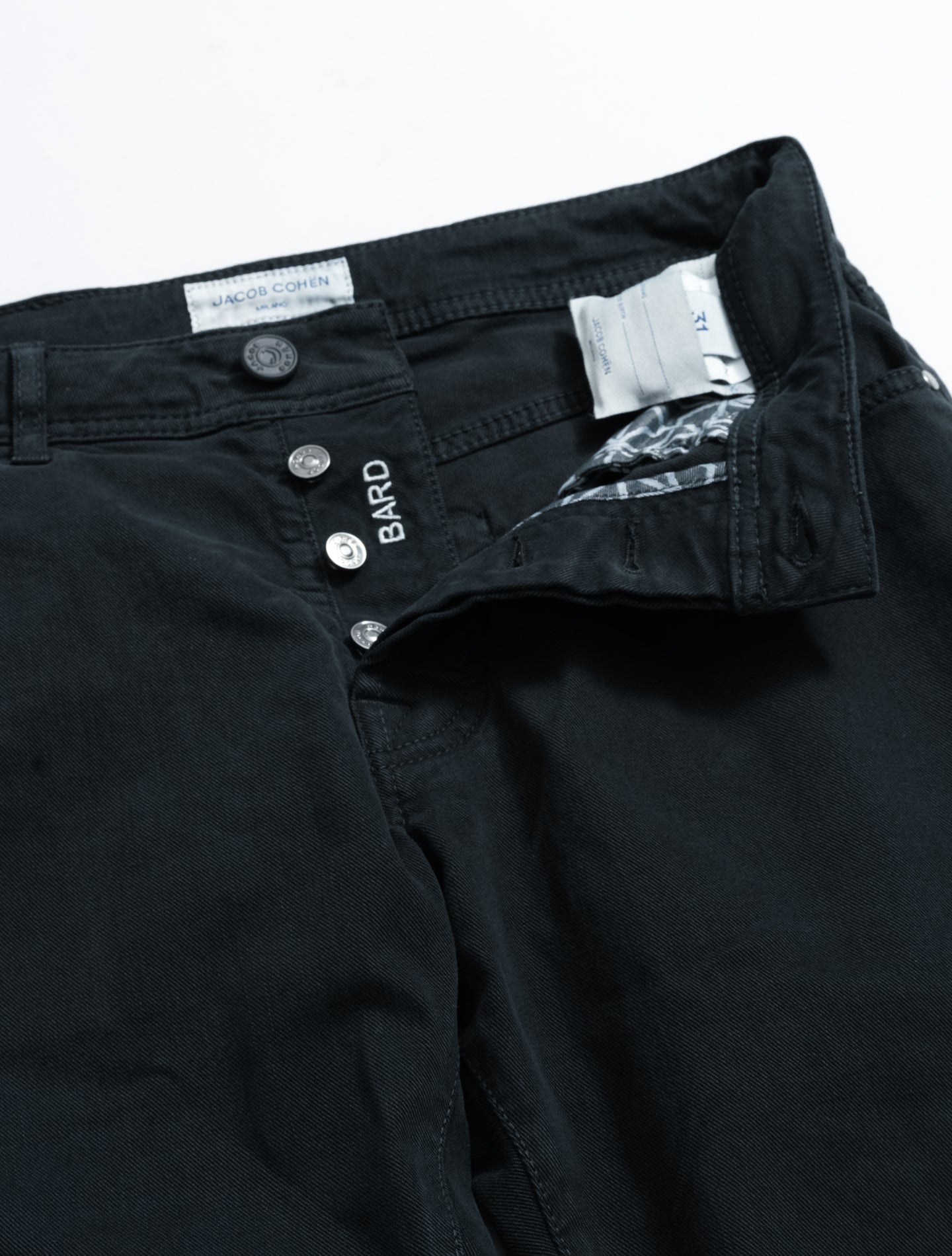 Bard 688 Cotton Twill Five Pocket Black Jacob Cohën Jeans 30