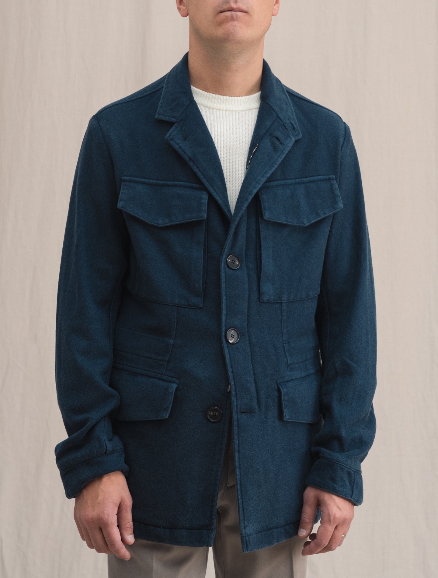 Bardolino Cashmere Jacket Navy | Gabucci