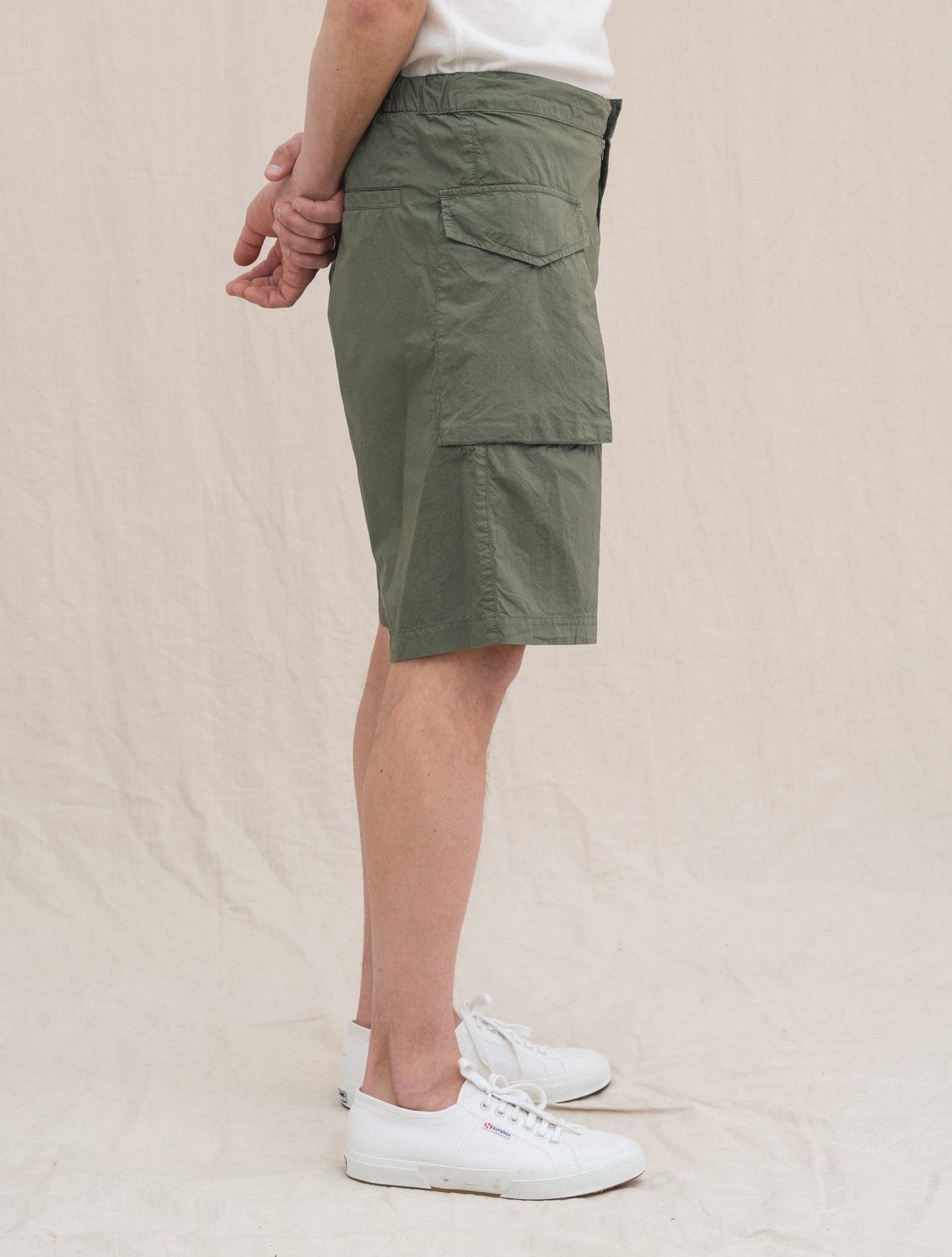 Bermuda Cotton Cargo Short Militare Aspesi Shorts 46