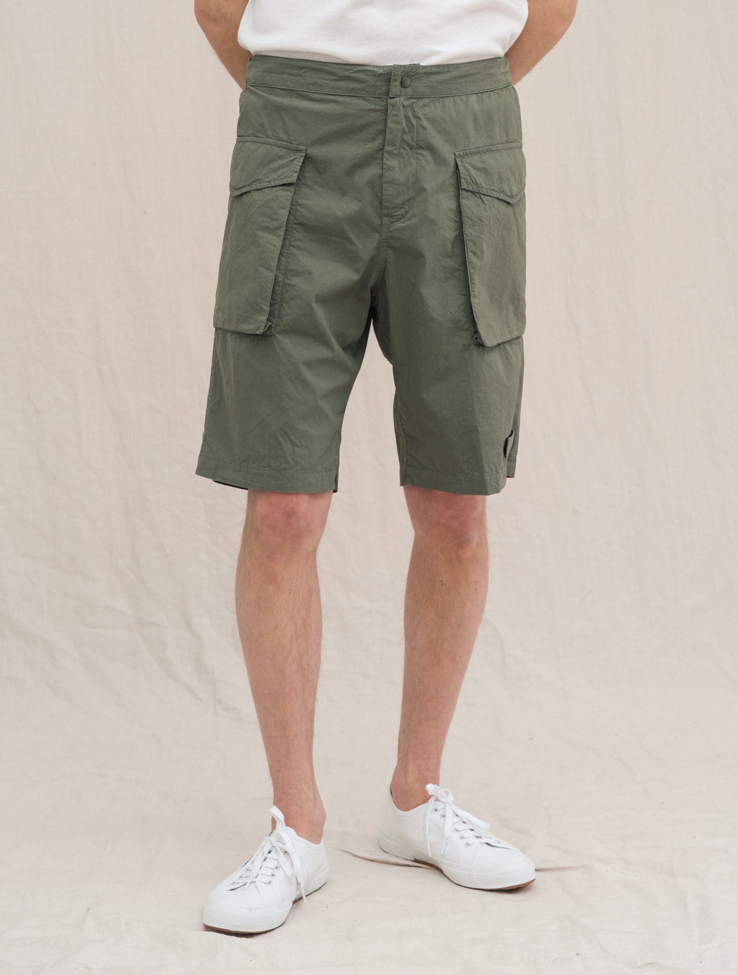 Bermuda Cotton Cargo Short Militare Aspesi Shorts 46