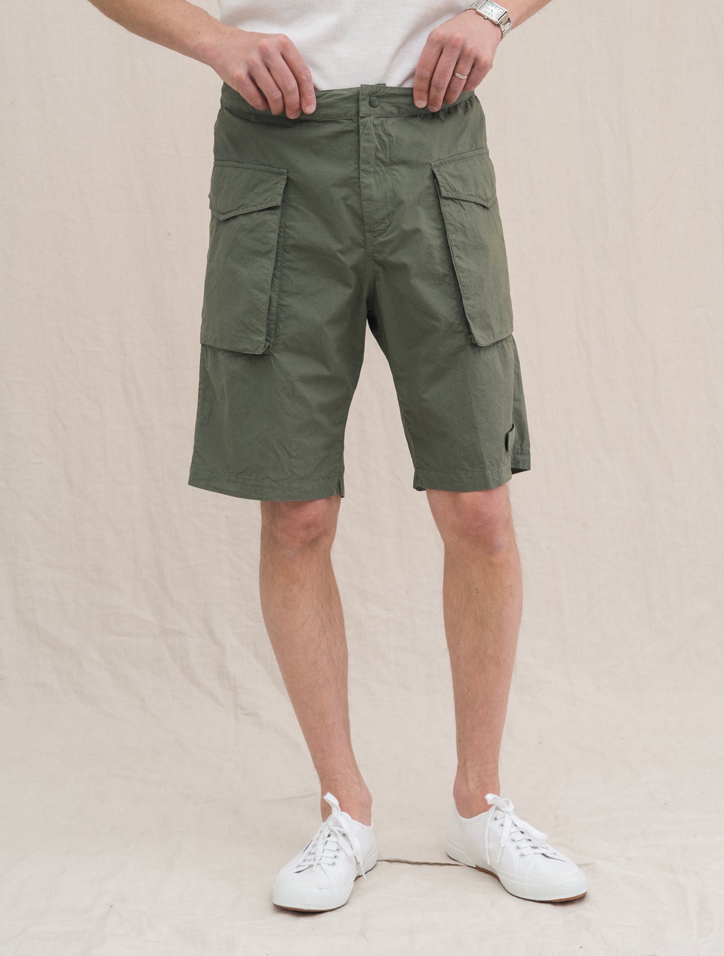 Bermuda Cotton Cargo Short Militare Aspesi Shorts 46