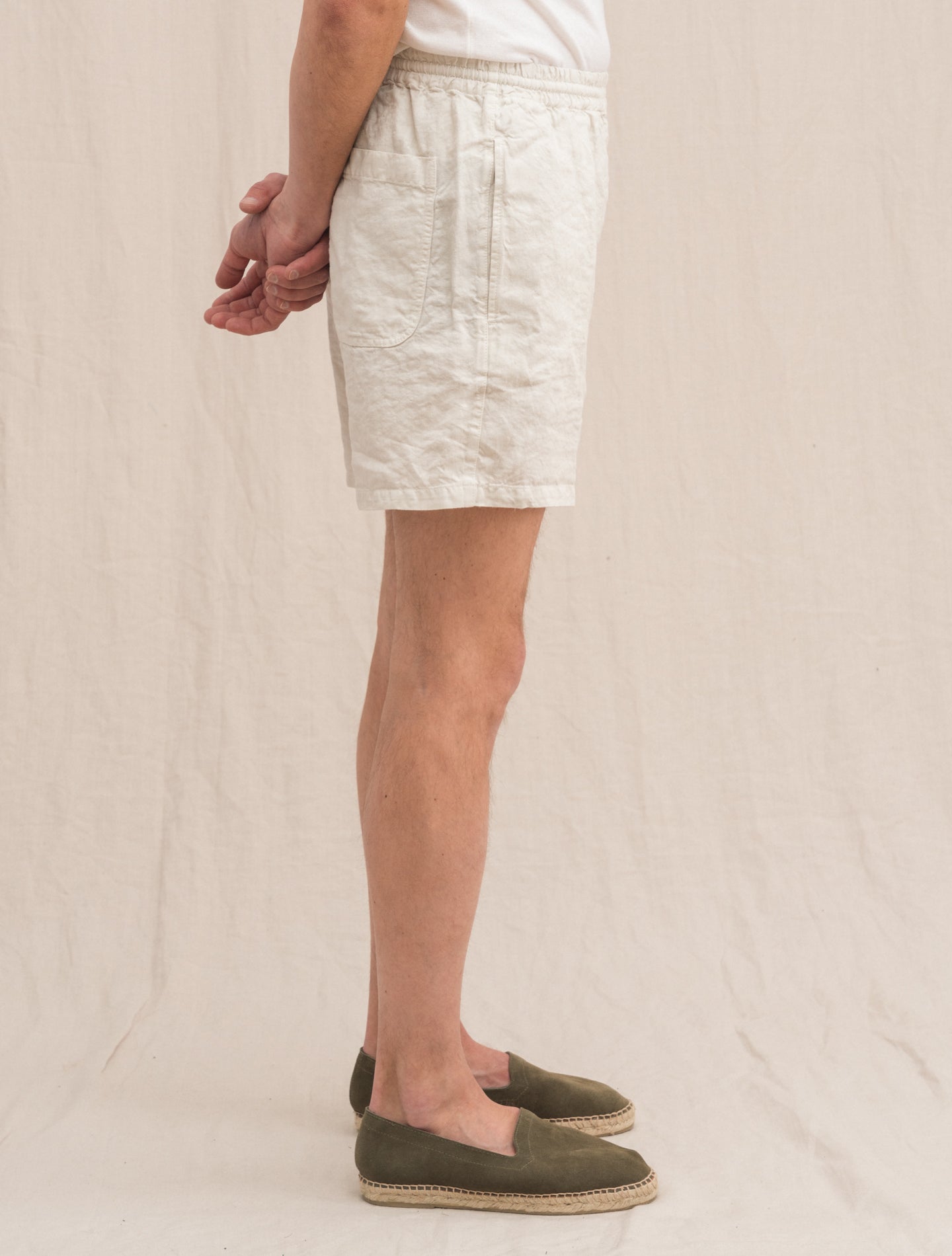 Bermuda Roque Linen Shorts Off White Aspesi Shorts S