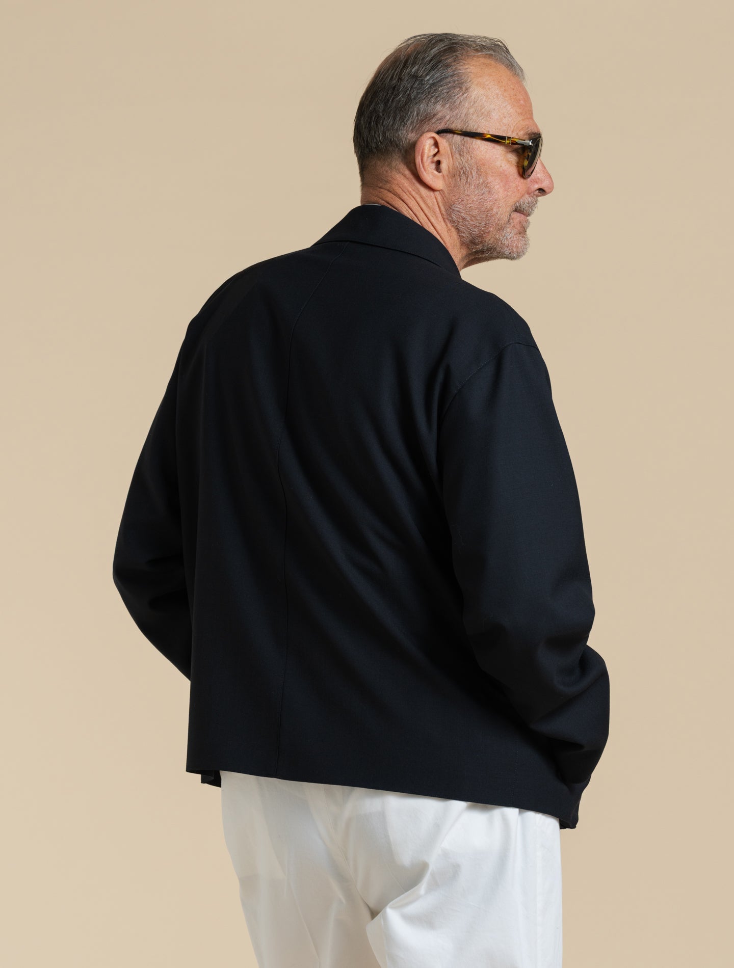 Birgham Fresco Wool Short Jacket Navy Mackintosh Outerwear 36/S
