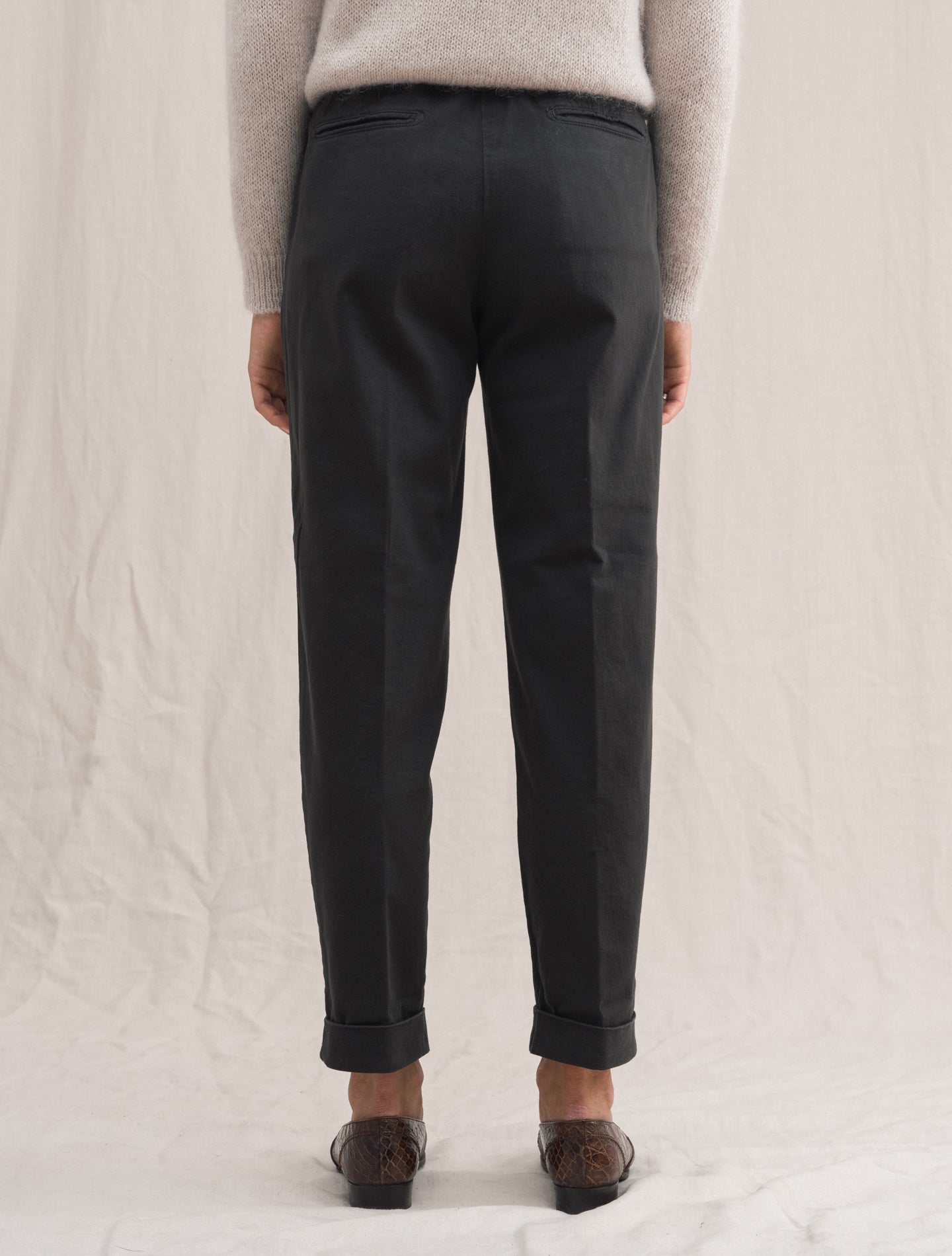 Boga Cotton Cashmere Pants Antracit | Gabucci