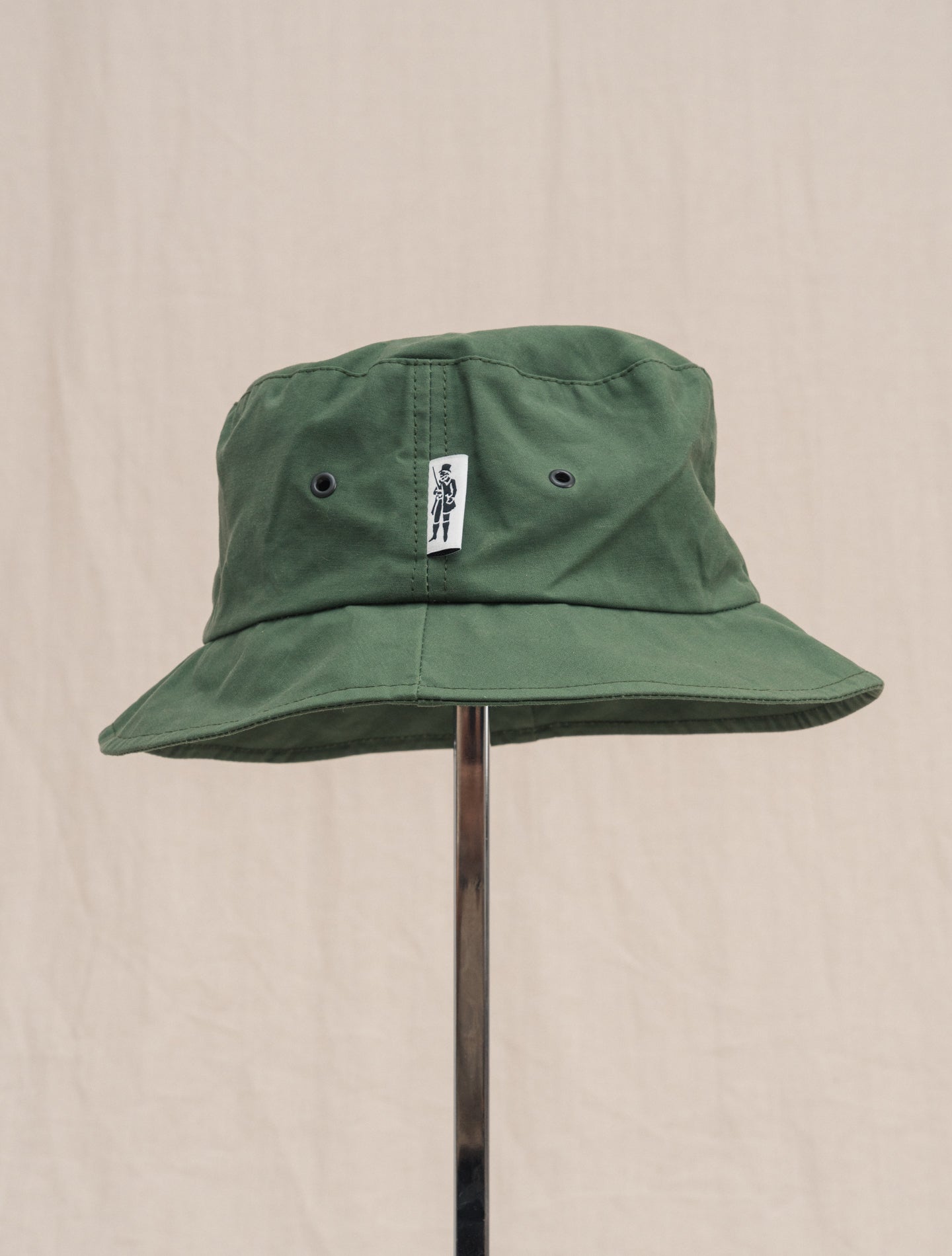 Bucket Hat Waxed Cotton Green | Gabucci