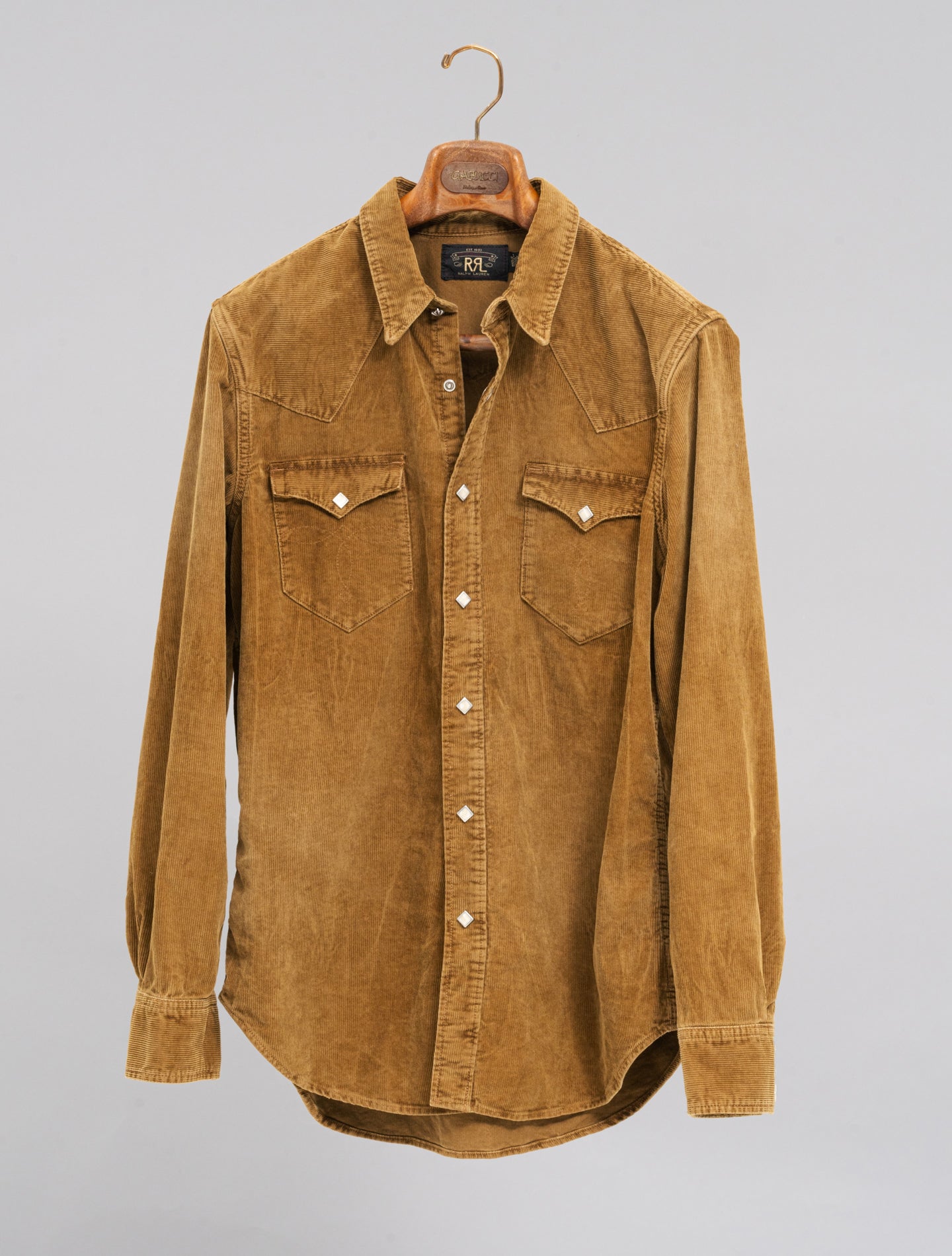 Buffalo West Cotton Corduroy Shirt Tan RRL Shirts M