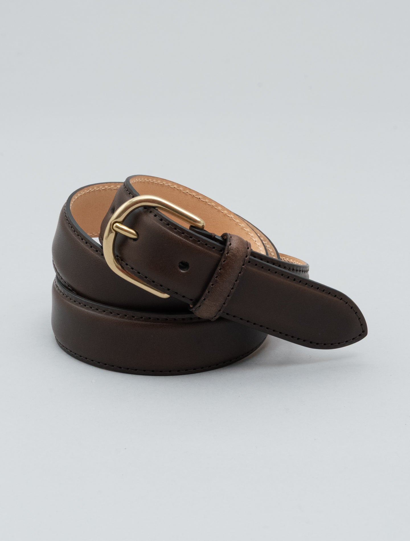 Anderson's Uomo | Brown Calf Leather Belt 3cm | Gabucci