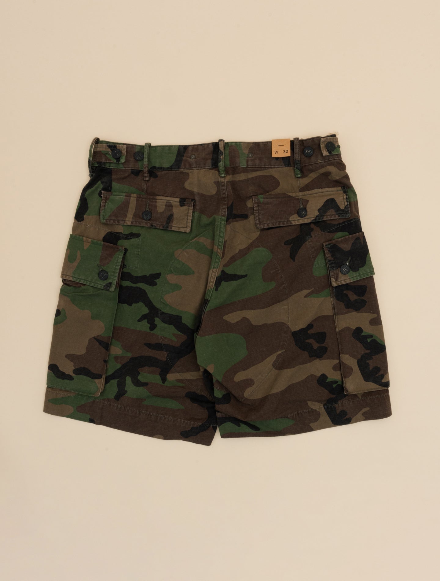 Camo Ripstop Cargo Short Woodland Camo RRL Shorts 32