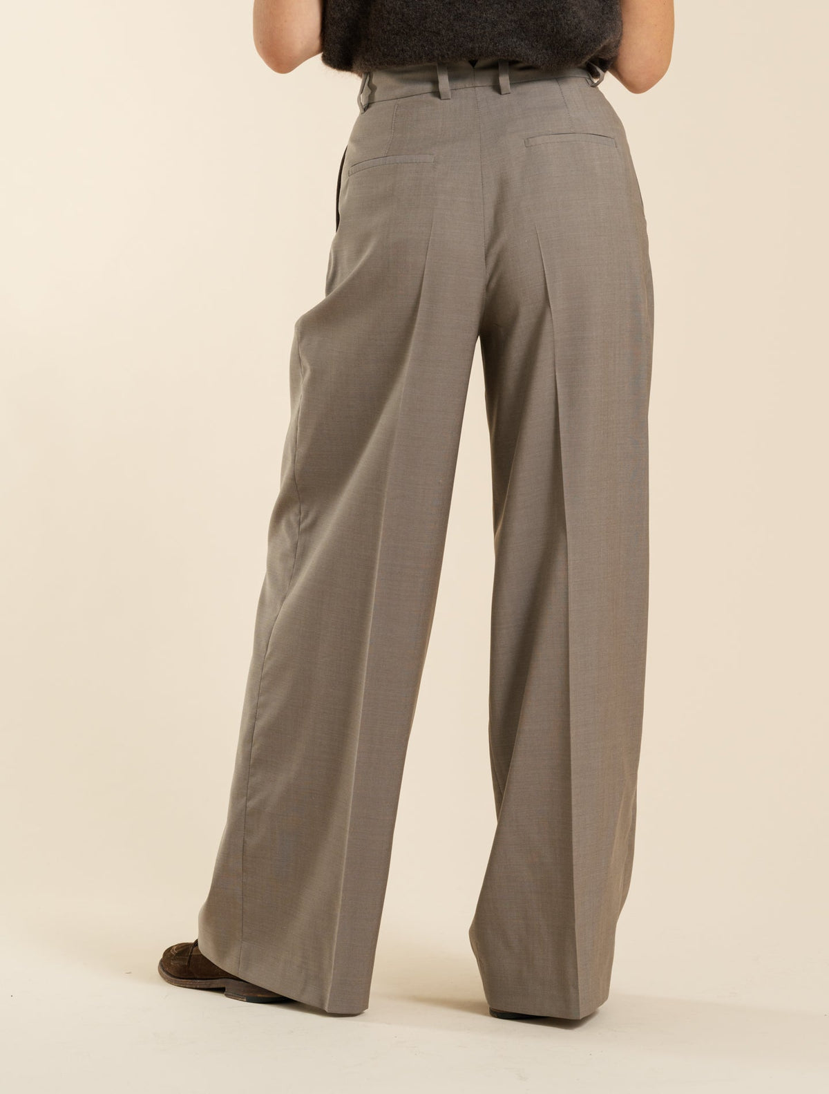 Carlo Fresh Wool Trousers Brown Fedeli Trousers IT 38