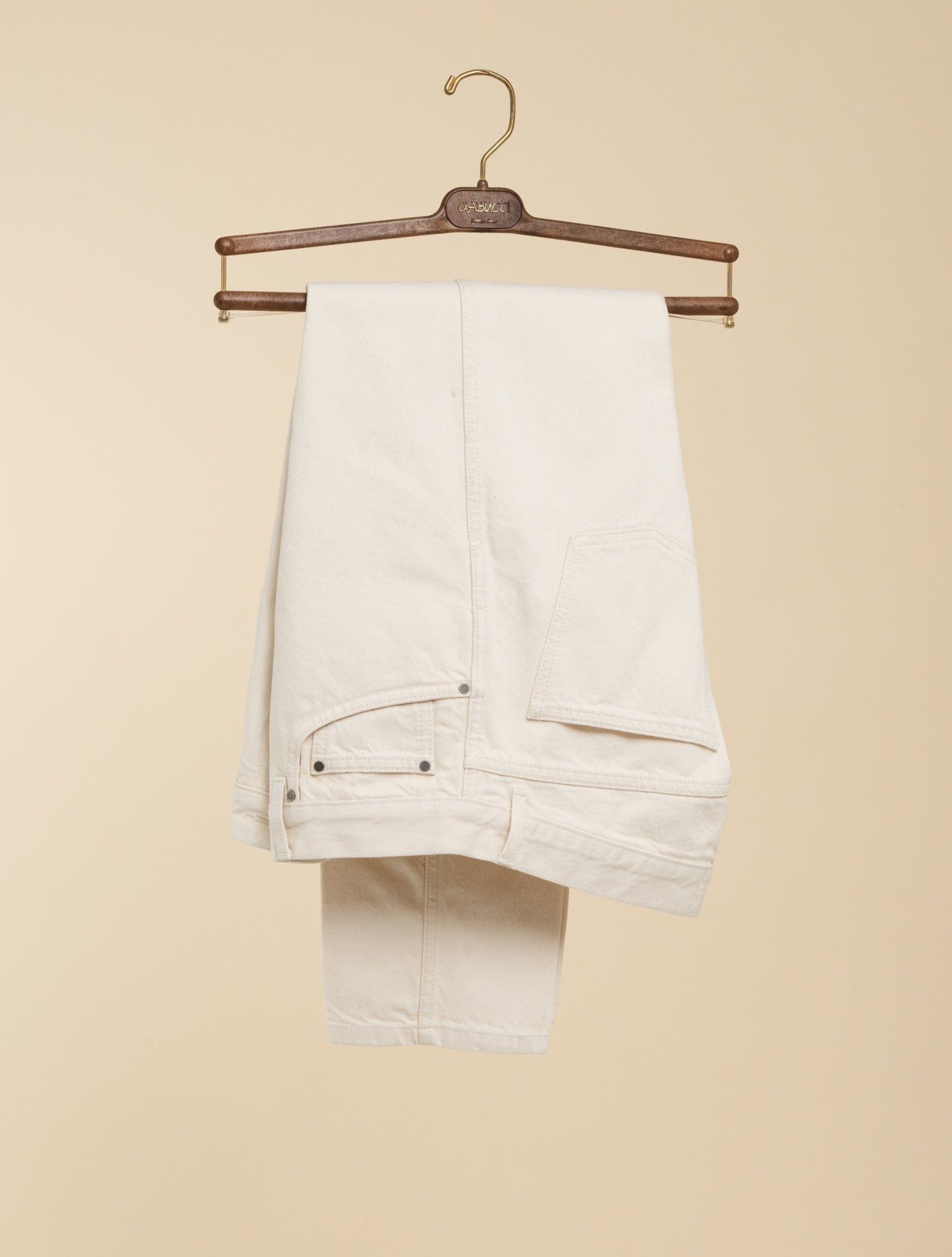 Carrot Fit Five - pocket Jeans Ecru Lardini Jeans 31