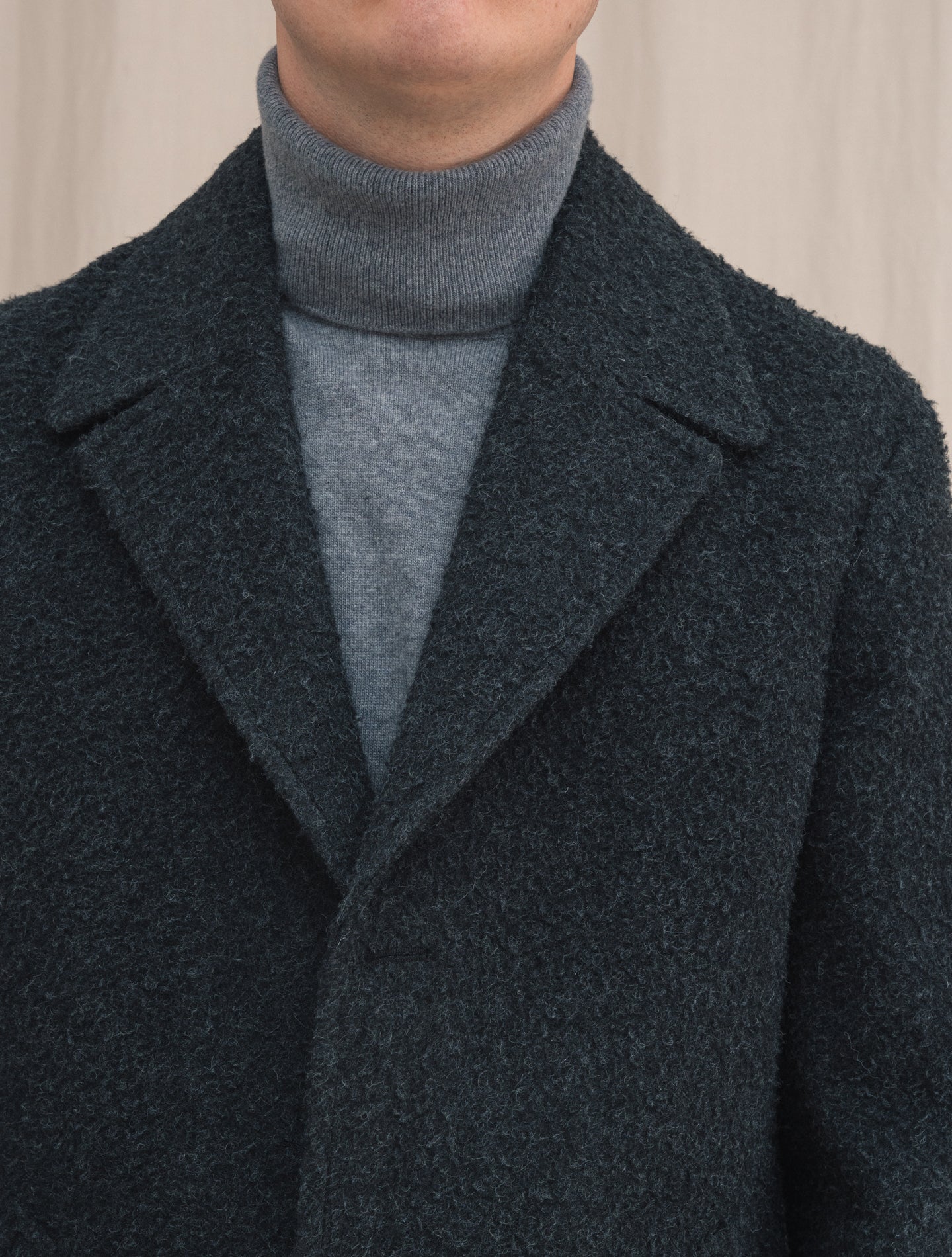 Casentino Wool Coat Grey | Gabucci