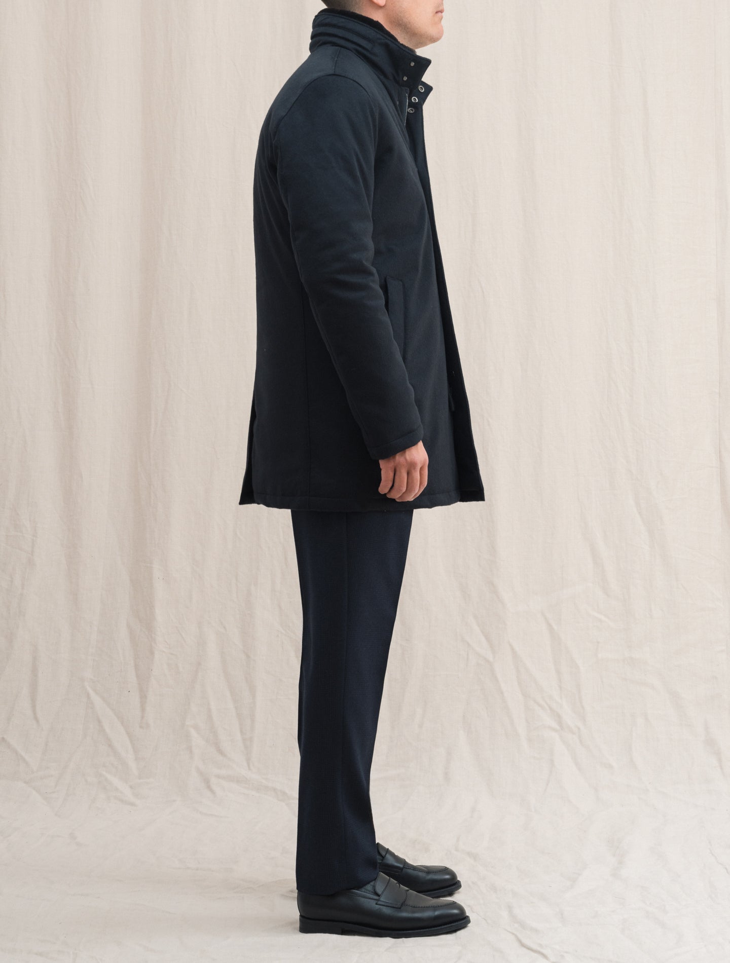 Cashmere Connor Jacket Navy | Gabucci