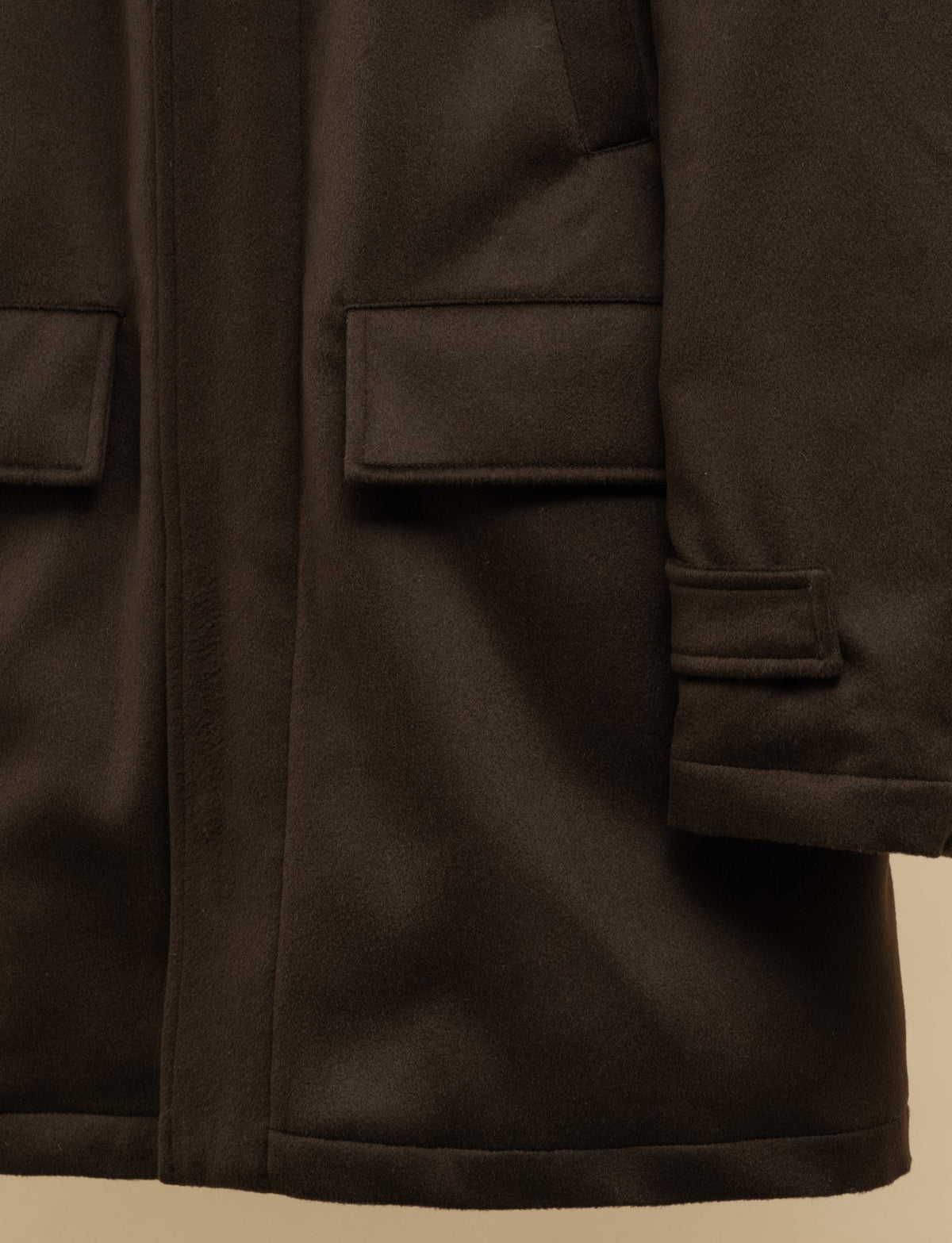 Cashmere Down Padded Jacket Dark Brown Cesare Attolini Outerwear 48