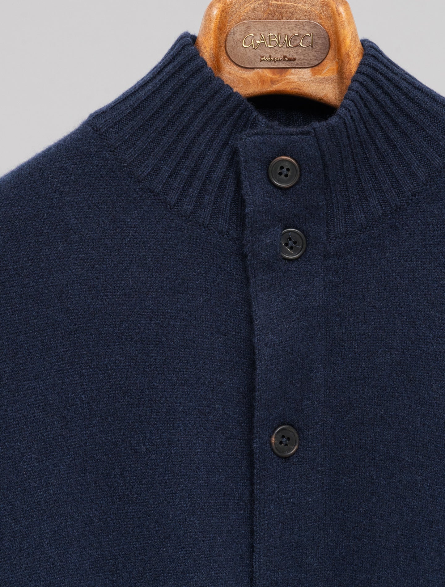 Cashmere Knitted Bomber Navy Fioroni Knitwear 48