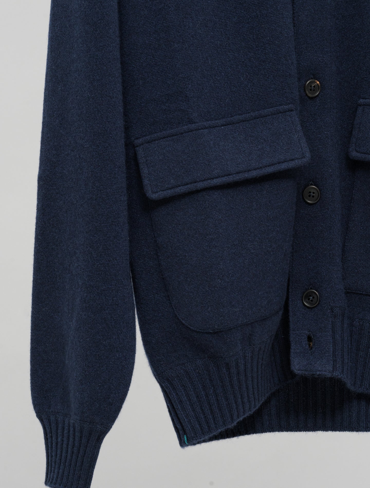 Cashmere Knitted Bomber Navy Fioroni Knitwear 48
