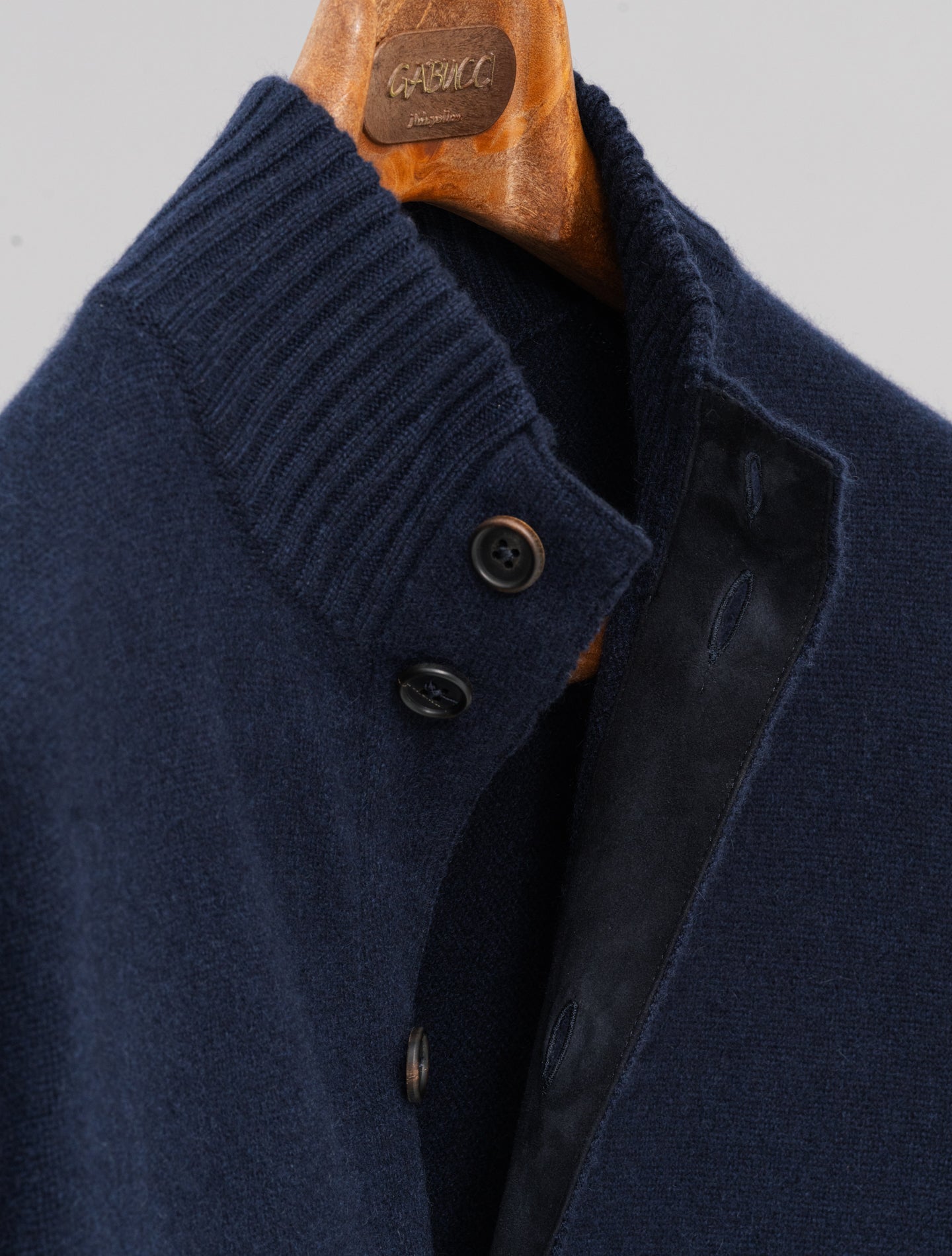 Cashmere Knitted Bomber Navy Fioroni Knitwear 48
