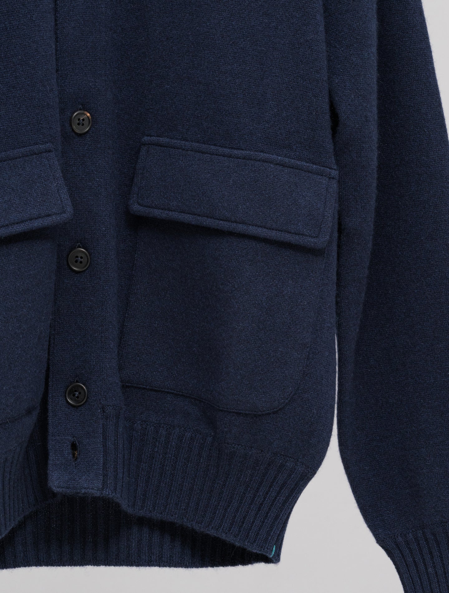 Cashmere Knitted Bomber Navy Fioroni Knitwear 48