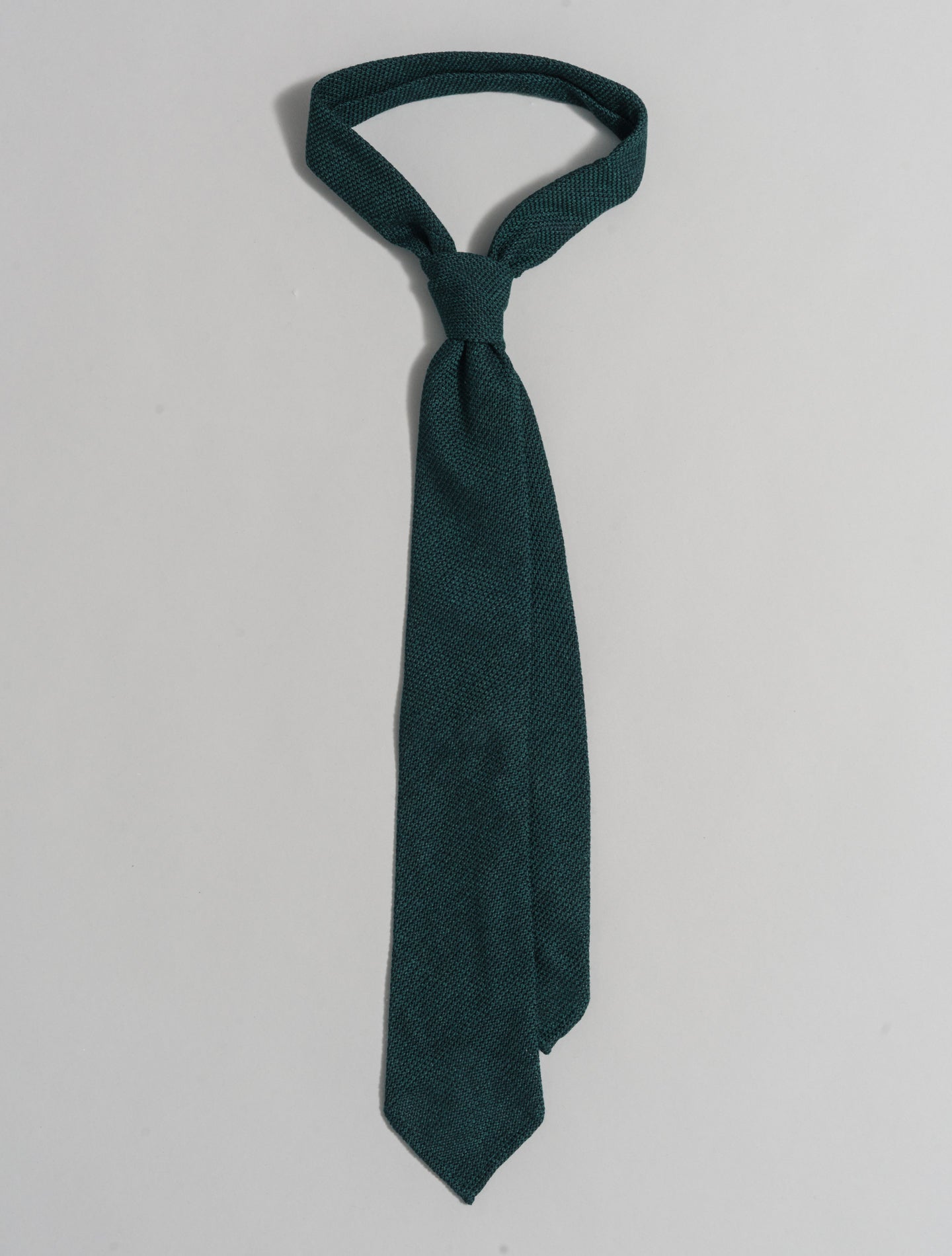 Cashmere Silk Tie Green Finamore Ties One Size