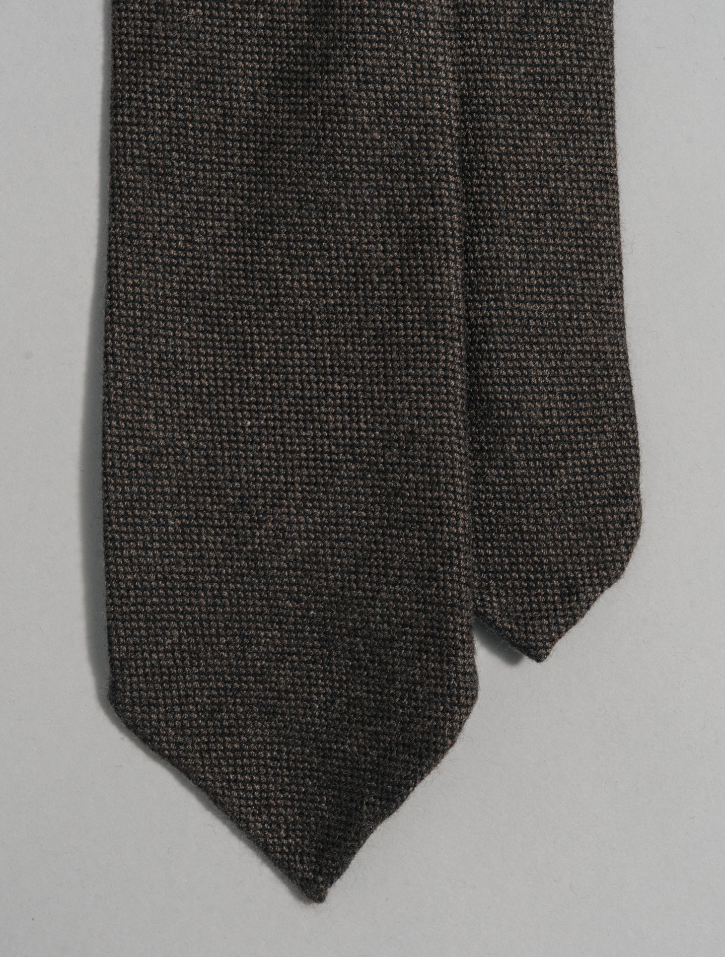 Cashmere Tie Brown Finamore Ties One Size