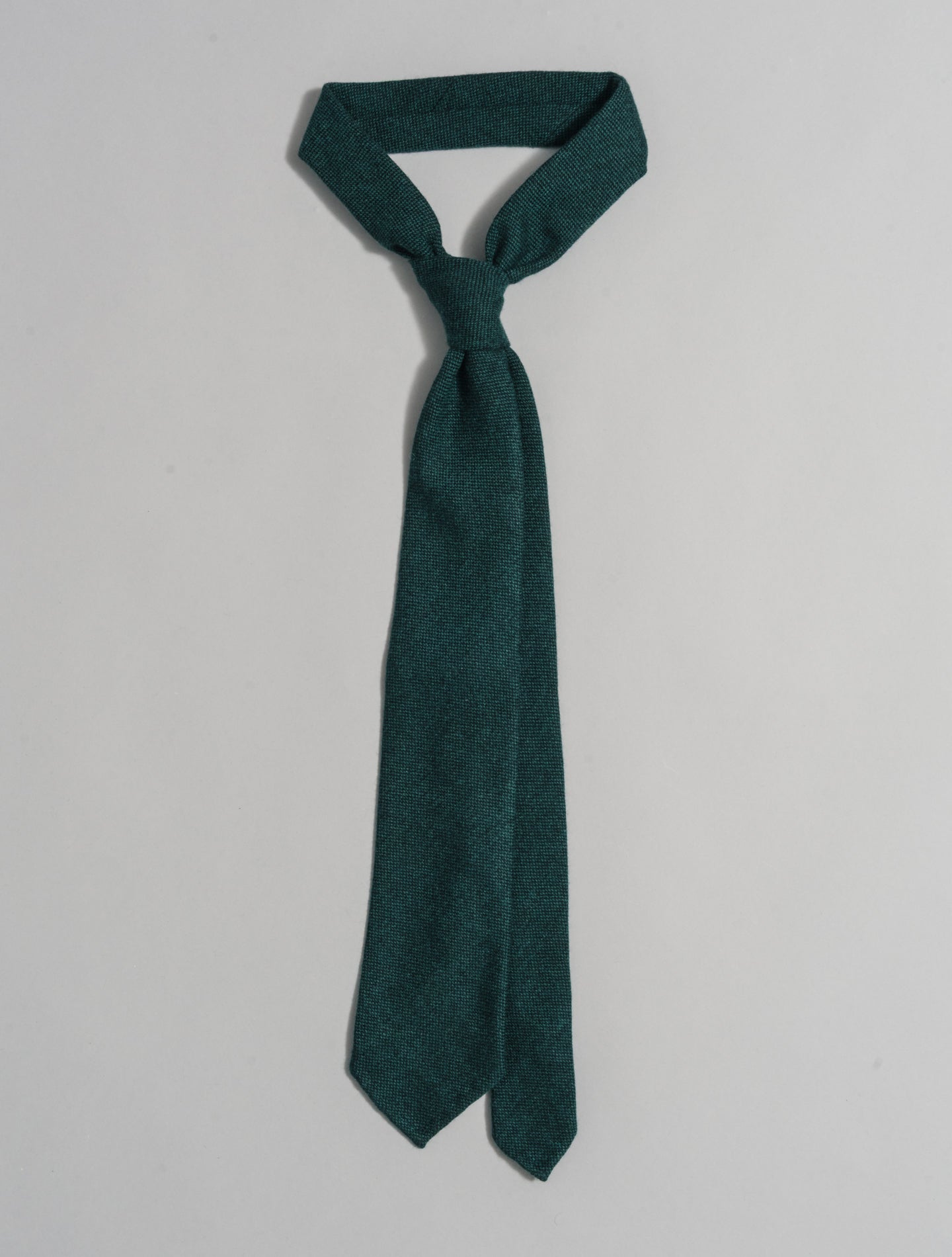 Cashmere Tie Green Finamore Ties One Size