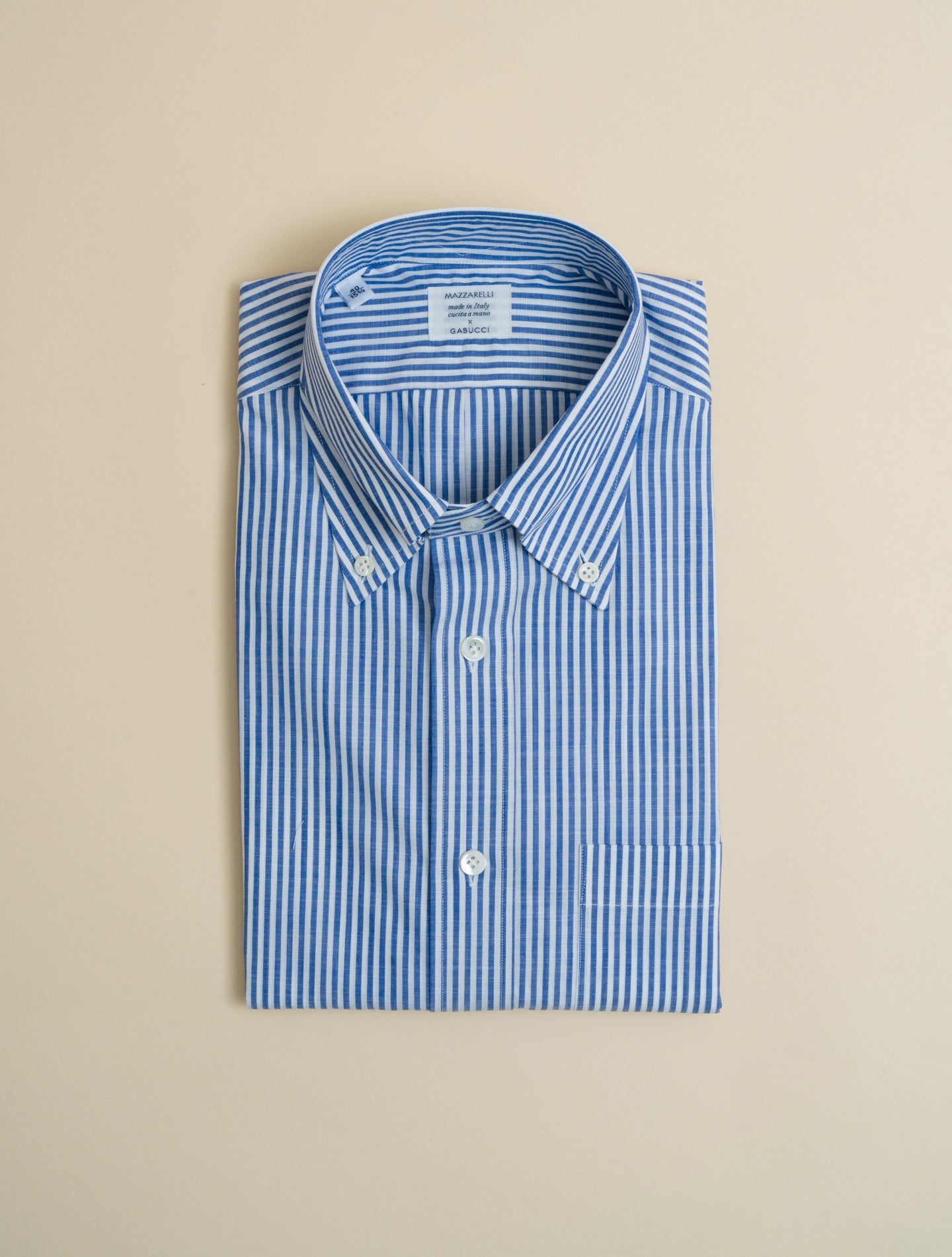 Chambray Bengal Striped Shirt Blue | Refined Tailoring | Gabucci
