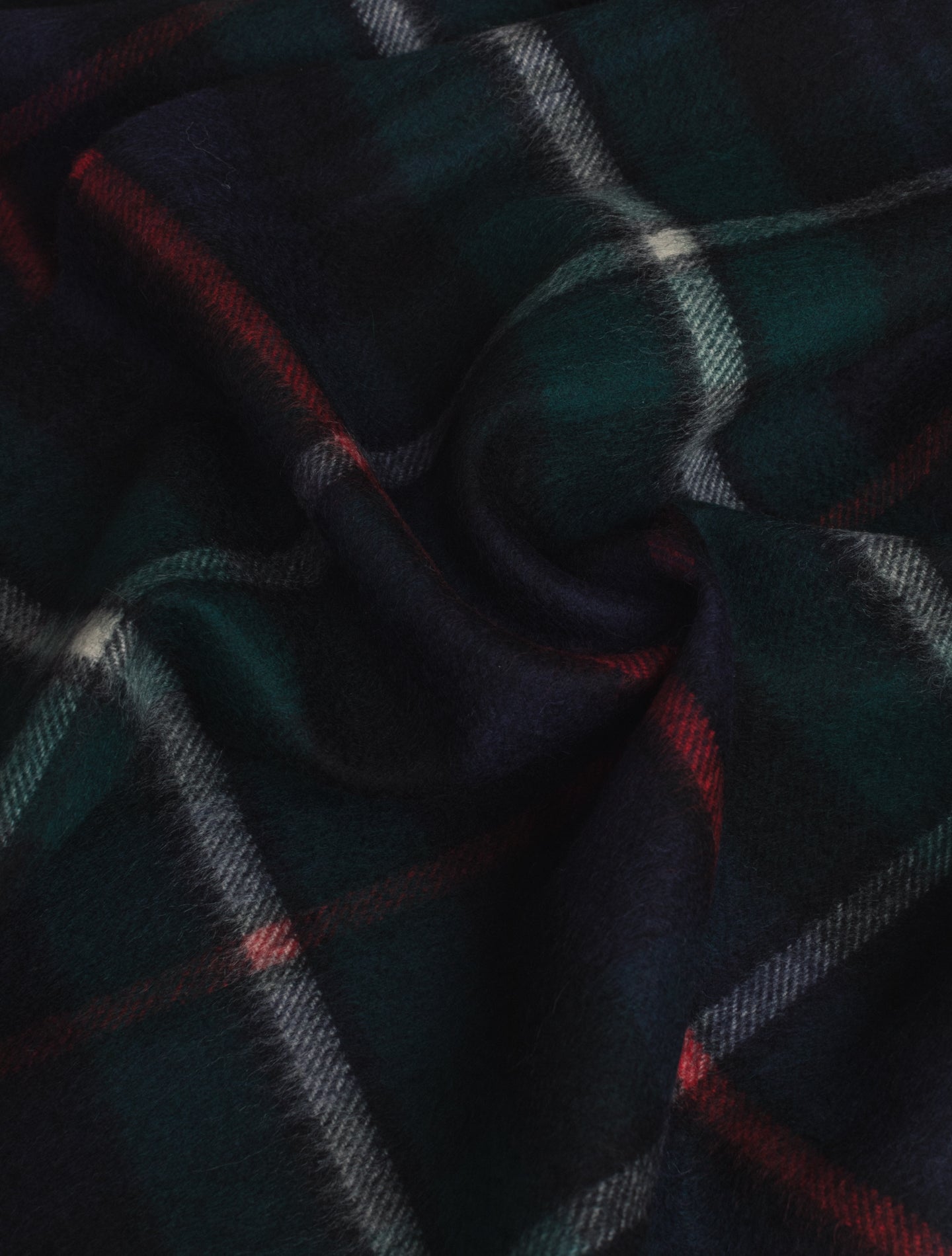 Checked Cashmere Woven Scarf Navy | Gabucci