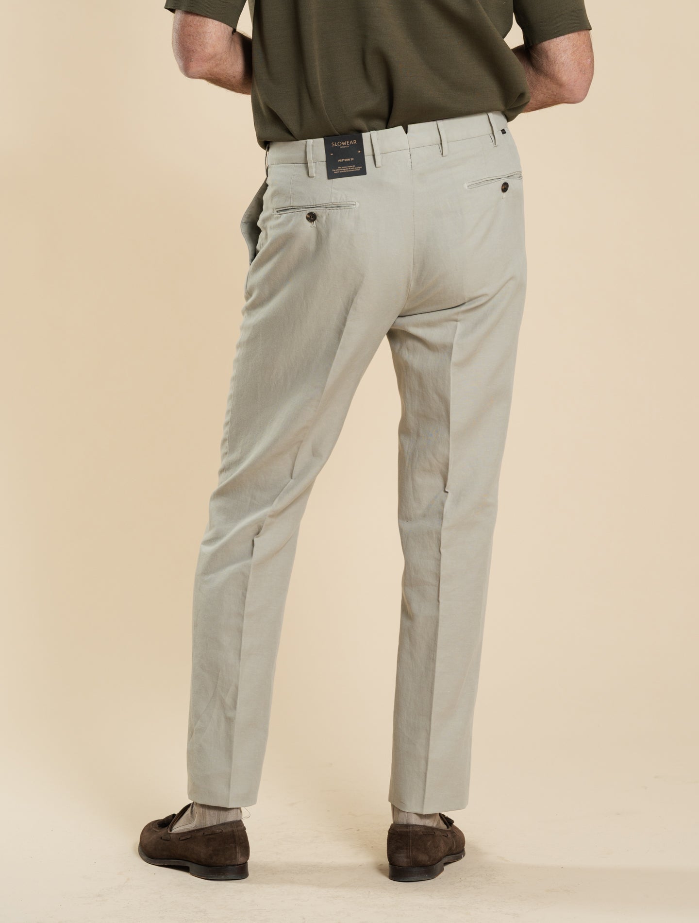 Incotex Chinolino Trousers Greige | Gabucci