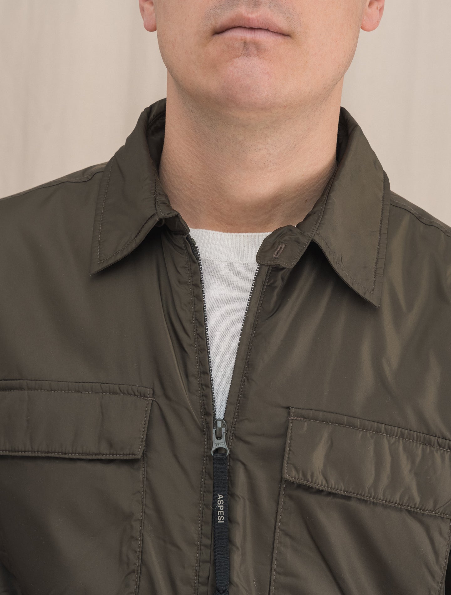 Compton Nylon Jacket Military | Gabucci