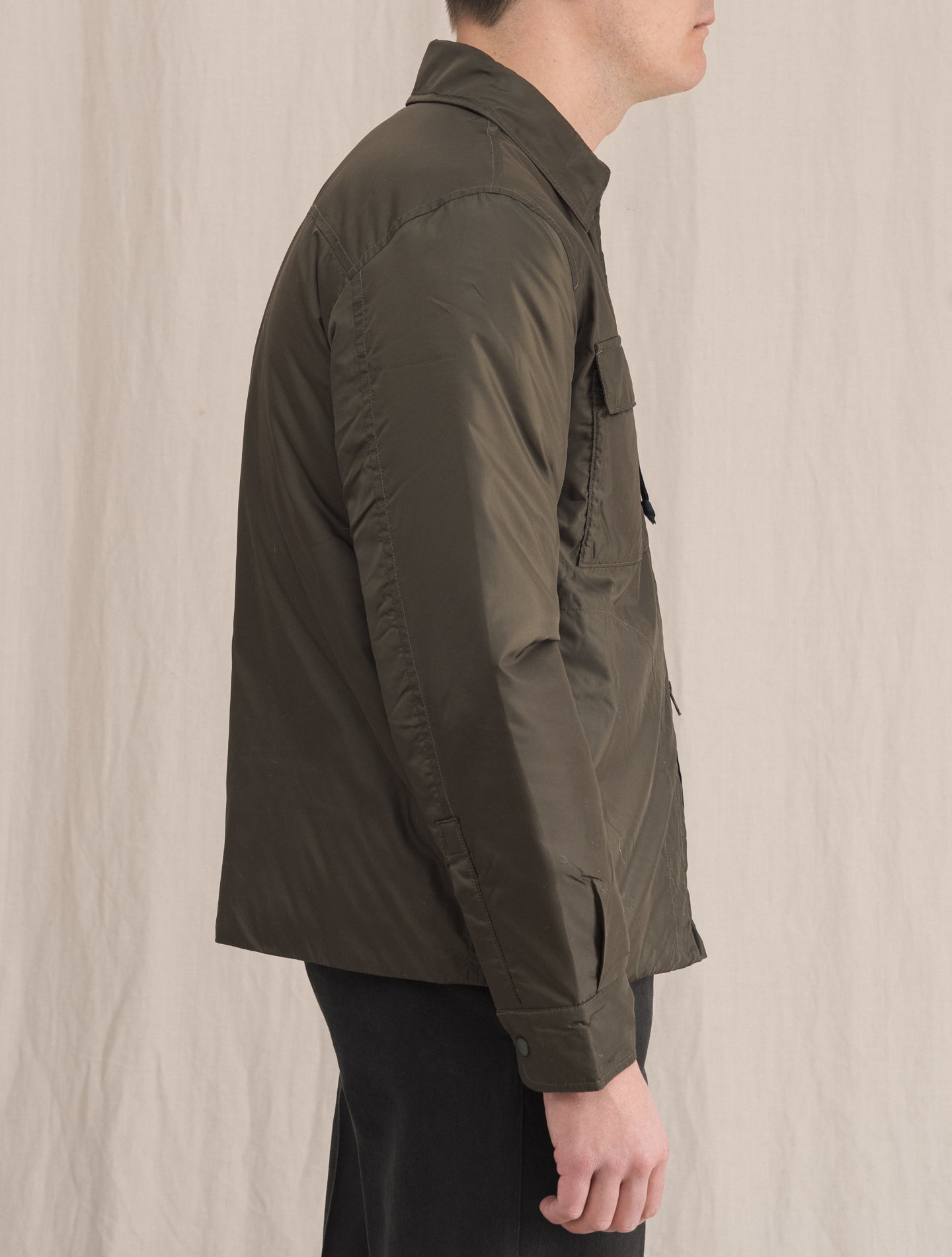 Compton Nylon Jacket Military | Gabucci