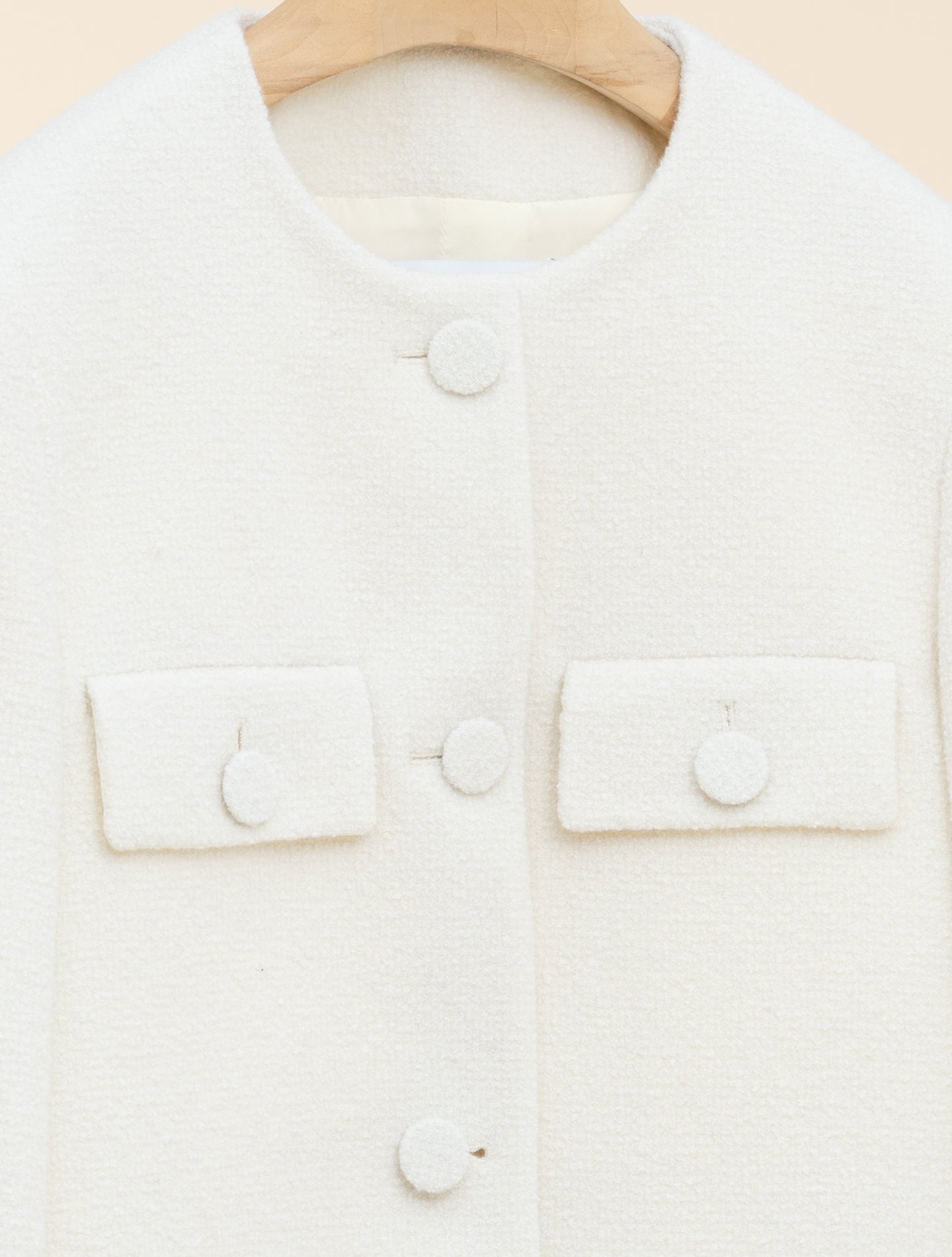 Conelle Boucle Jacket Off White Lardini Jackets IT 38