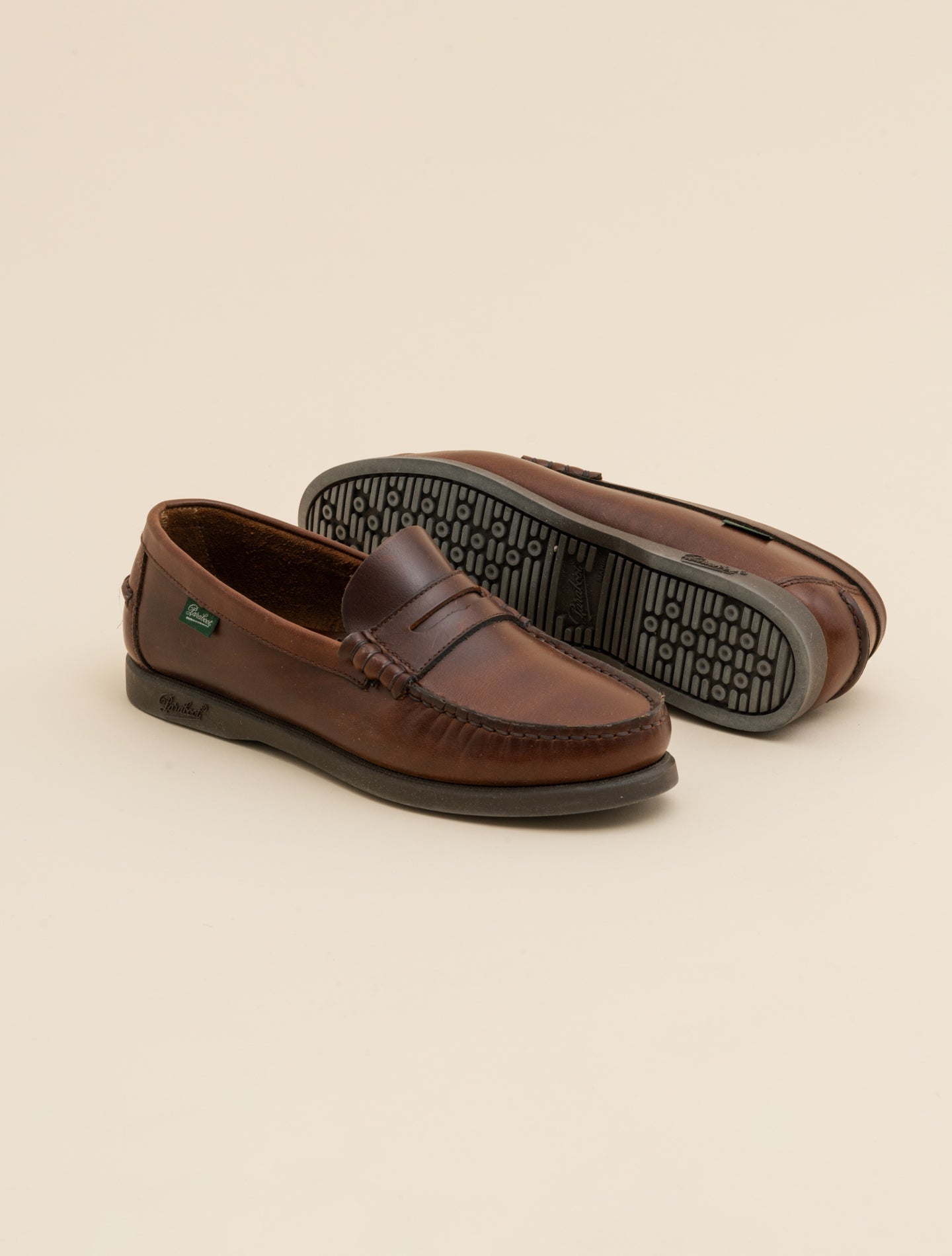 Paraboot Coraux Marine Leather Loafers | Gabucci