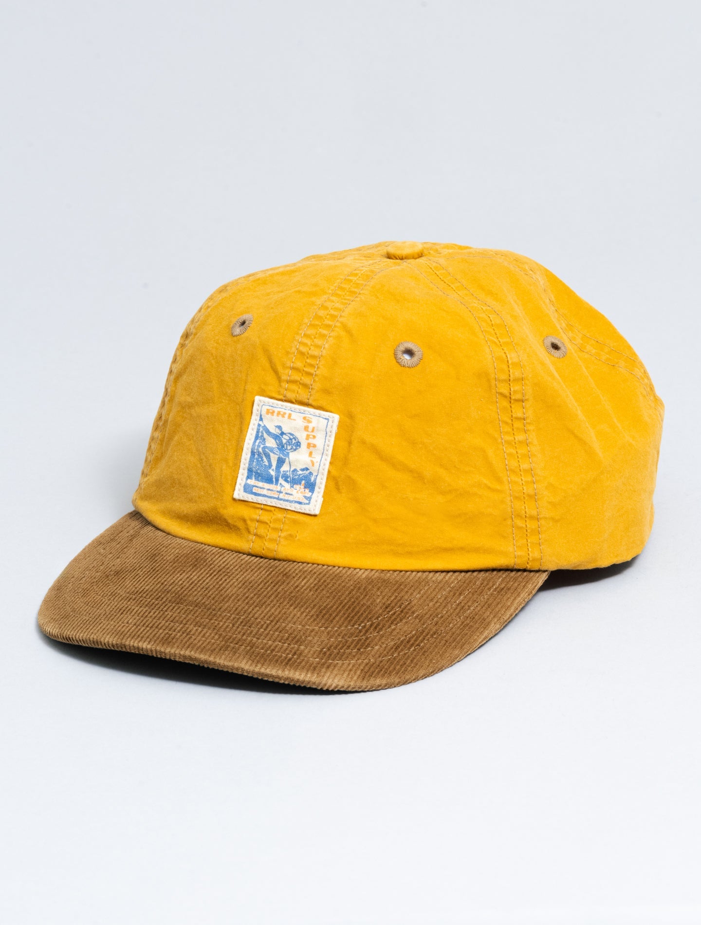 Corduroy - Bill Oilcloth Ball Cap Mustard RRL Hats One Size