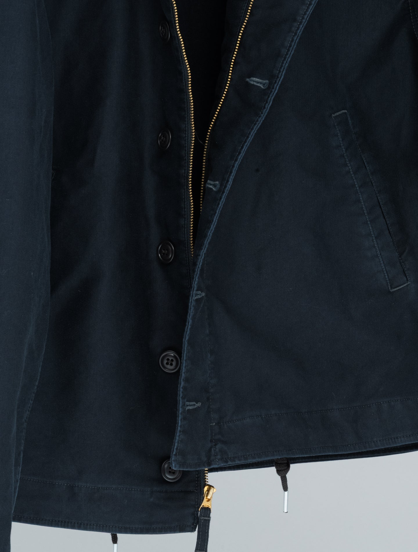 RRL Deck Jacket Cotton Grosgrain Dark Navy | Vintage Utility | Gabucci