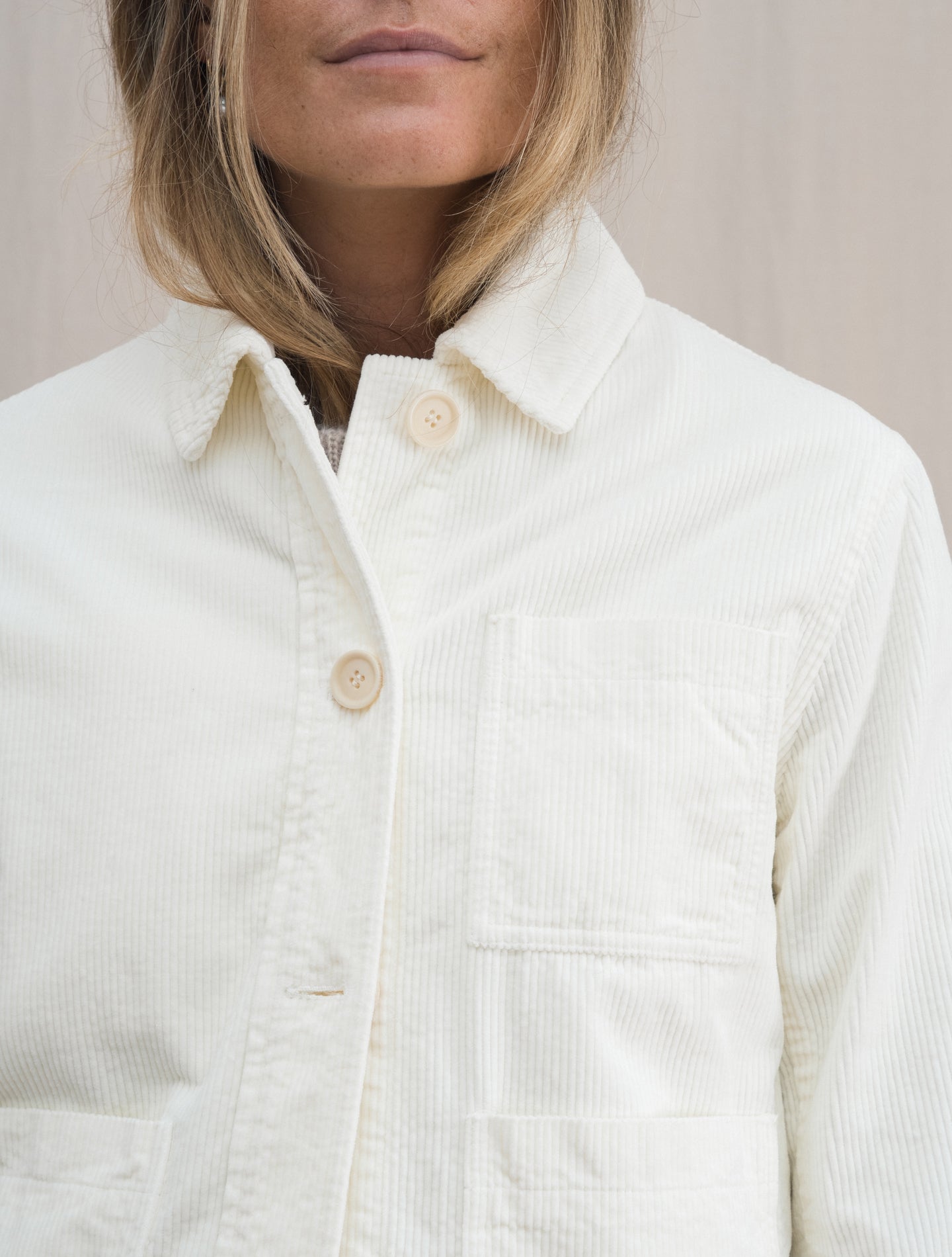 Corduroy Cotton Jacket Off White Aspesi Jackets IT 38