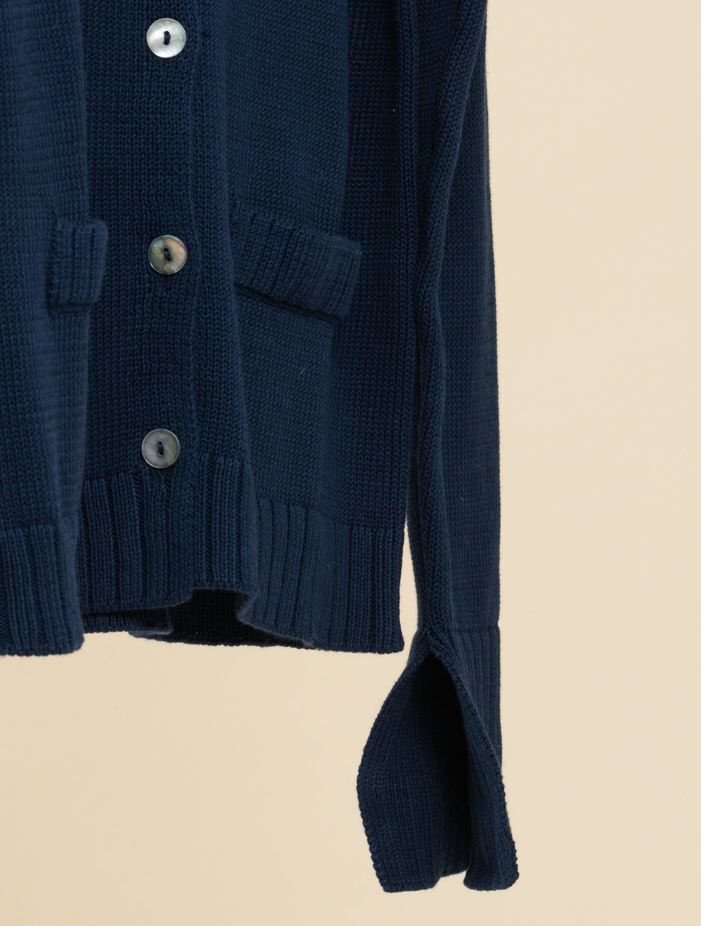 Cotton Cardigan Navy Morgano Knitwear IT 40