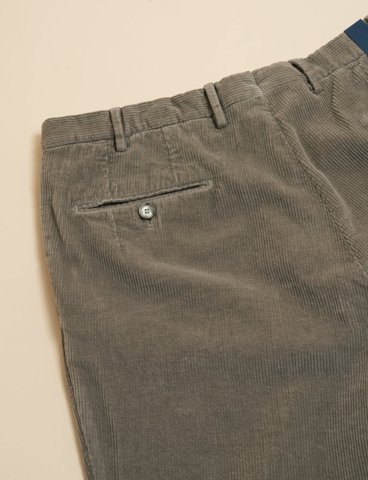 Cotton Cashmere Corduroy Trousers Taupe Santaniello Trousers 48