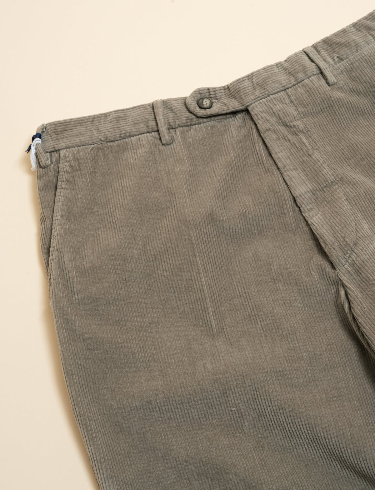 Cotton Cashmere Corduroy Trousers Taupe Santaniello Trousers 48