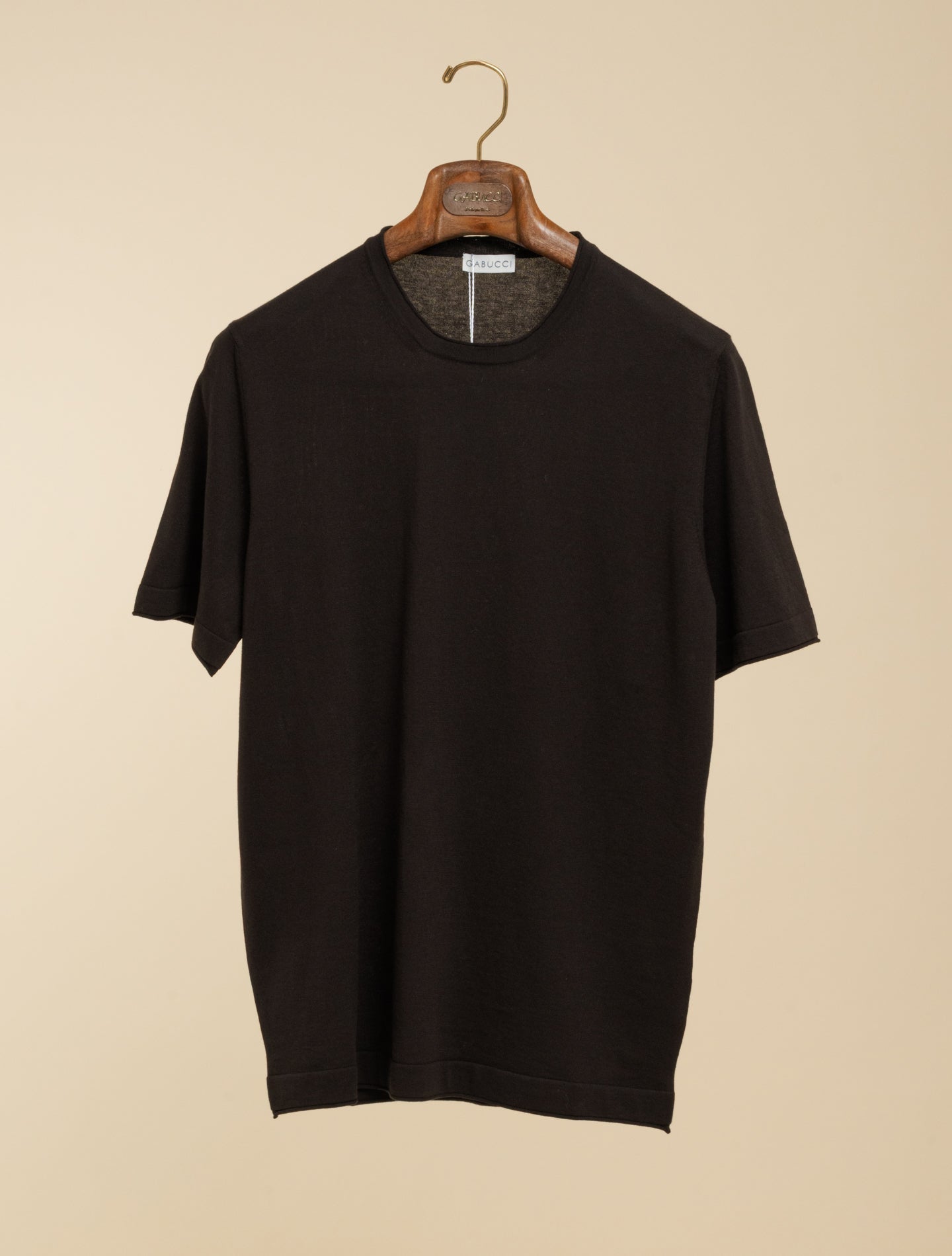 Cotton Crepe T-shirt Brown Gabucci T-shirts 48