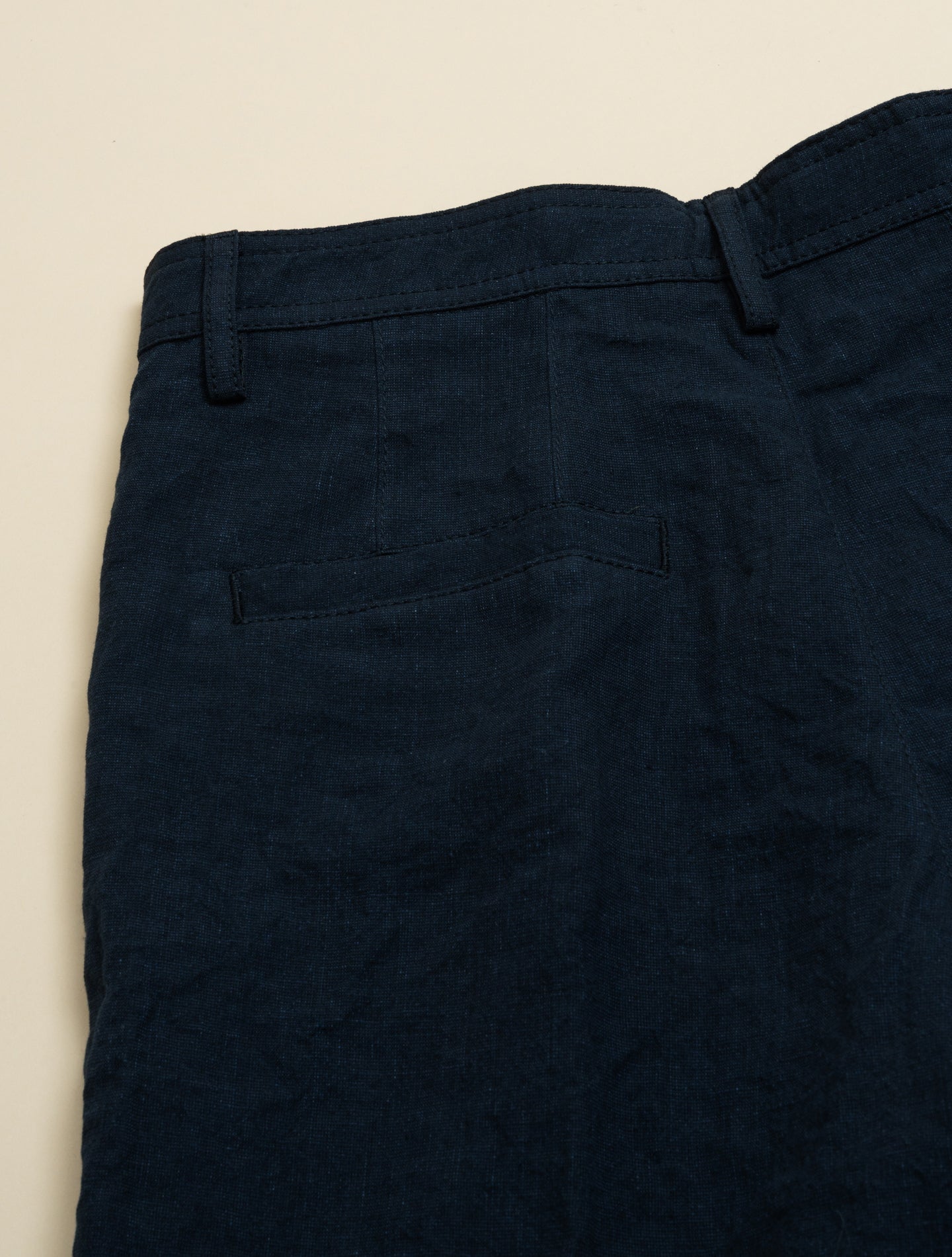 Cotton Linen Cargo - style Trousers - AA Capsule Collection Navy Aspesi Trousers IT 38