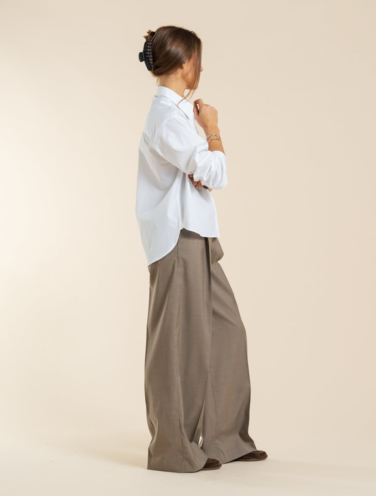 Cotton Poplin Boxy Shirt White Aspesi Shirts IT 38