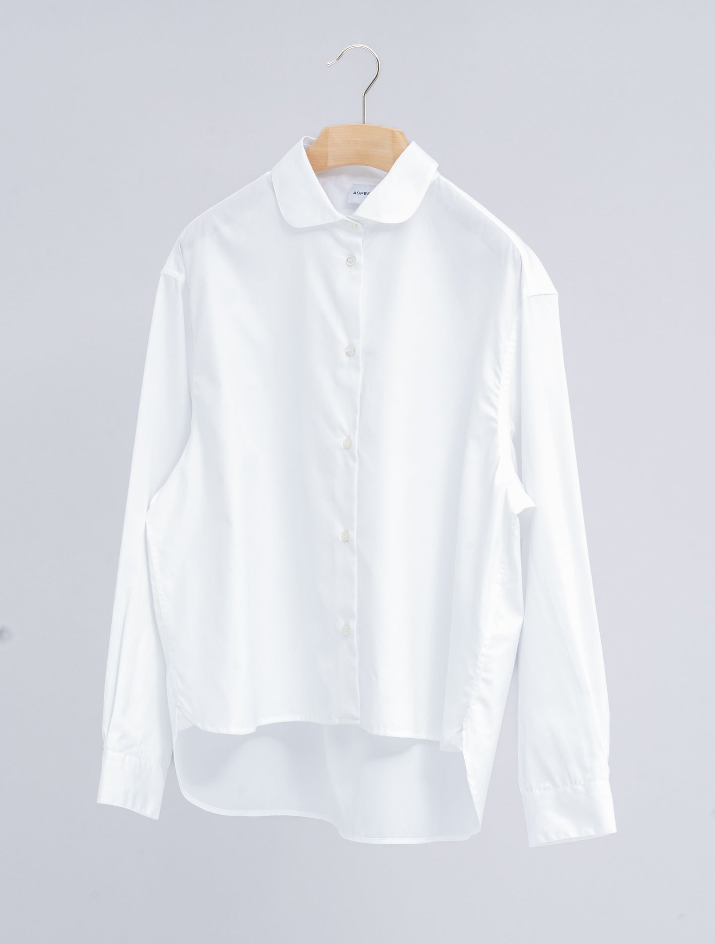 Cotton Poplin Boxy Shirt White Aspesi Shirts IT 38