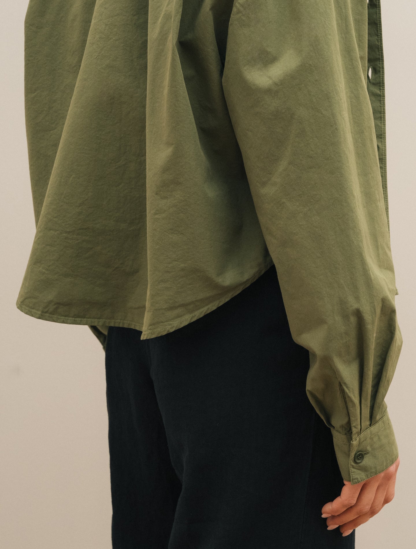 Cotton Shirt Jacket Green Aspesi Overshirts IT 38