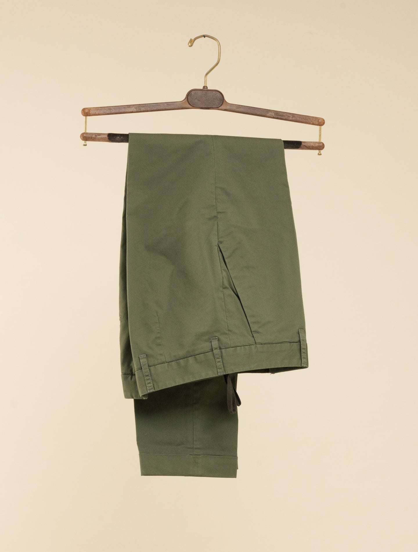 Cotton Straight Leg Trousers Military Aspesi Trousers IT 38