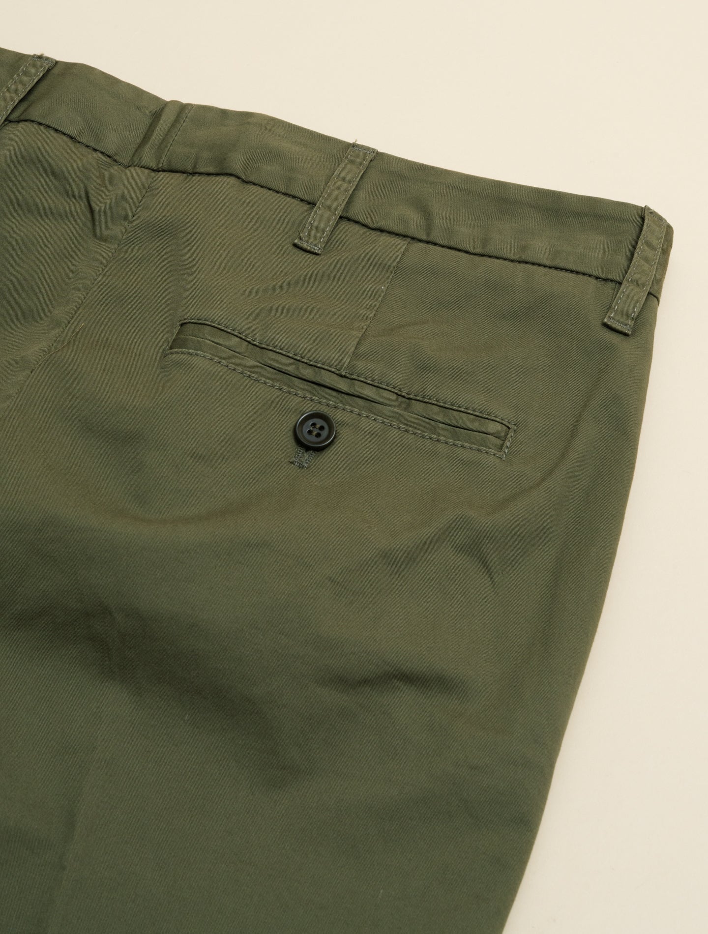 Cotton Straight Leg Trousers Military Aspesi Trousers IT 38