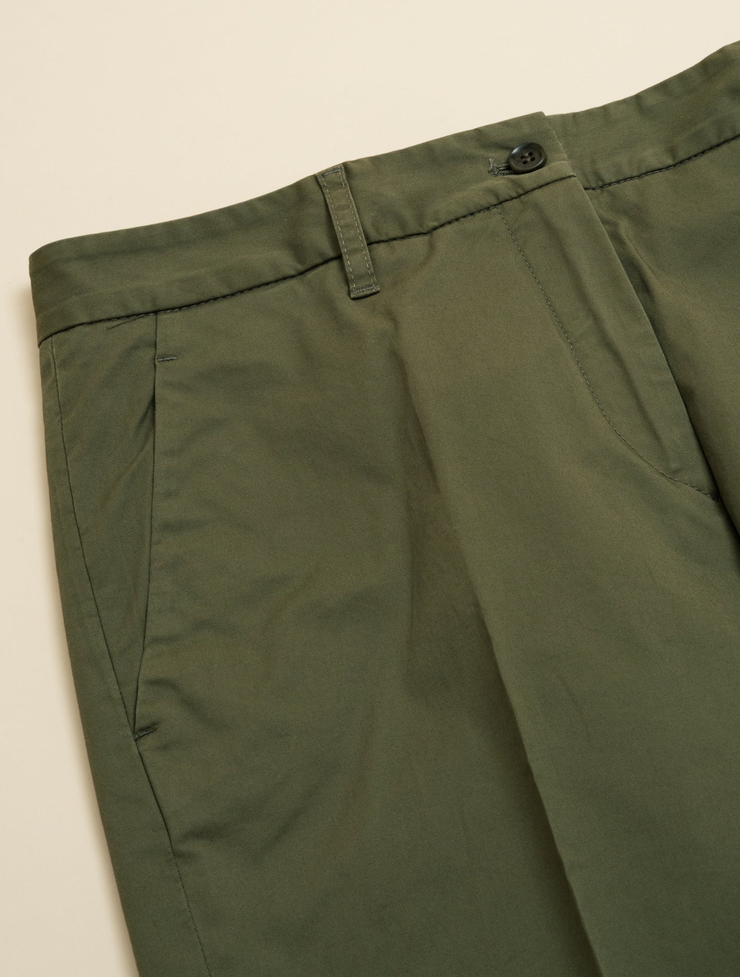 Cotton Straight Leg Trousers Military Aspesi Trousers IT 38
