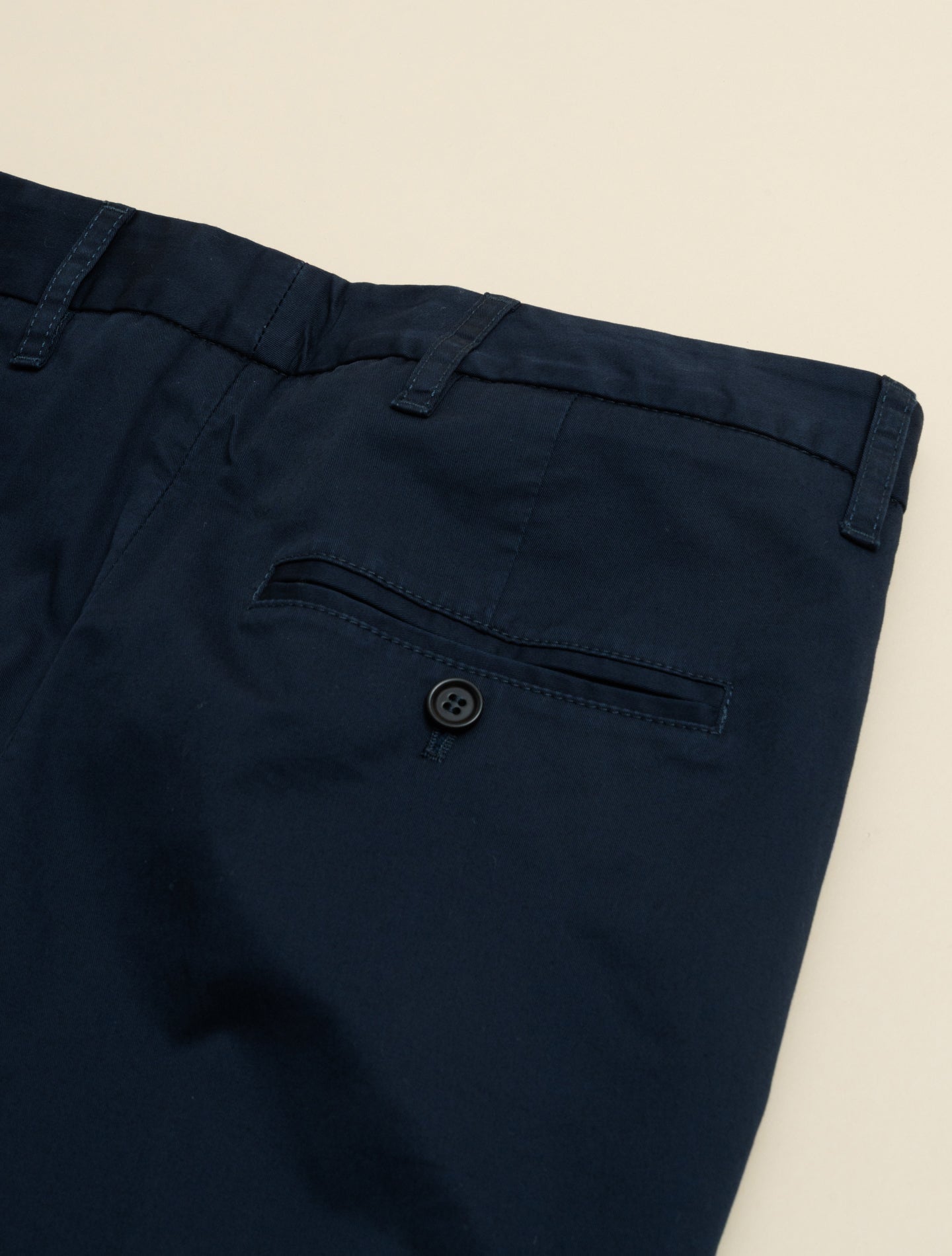 Cotton Straight Leg Trousers Navy Aspesi Trousers IT 38